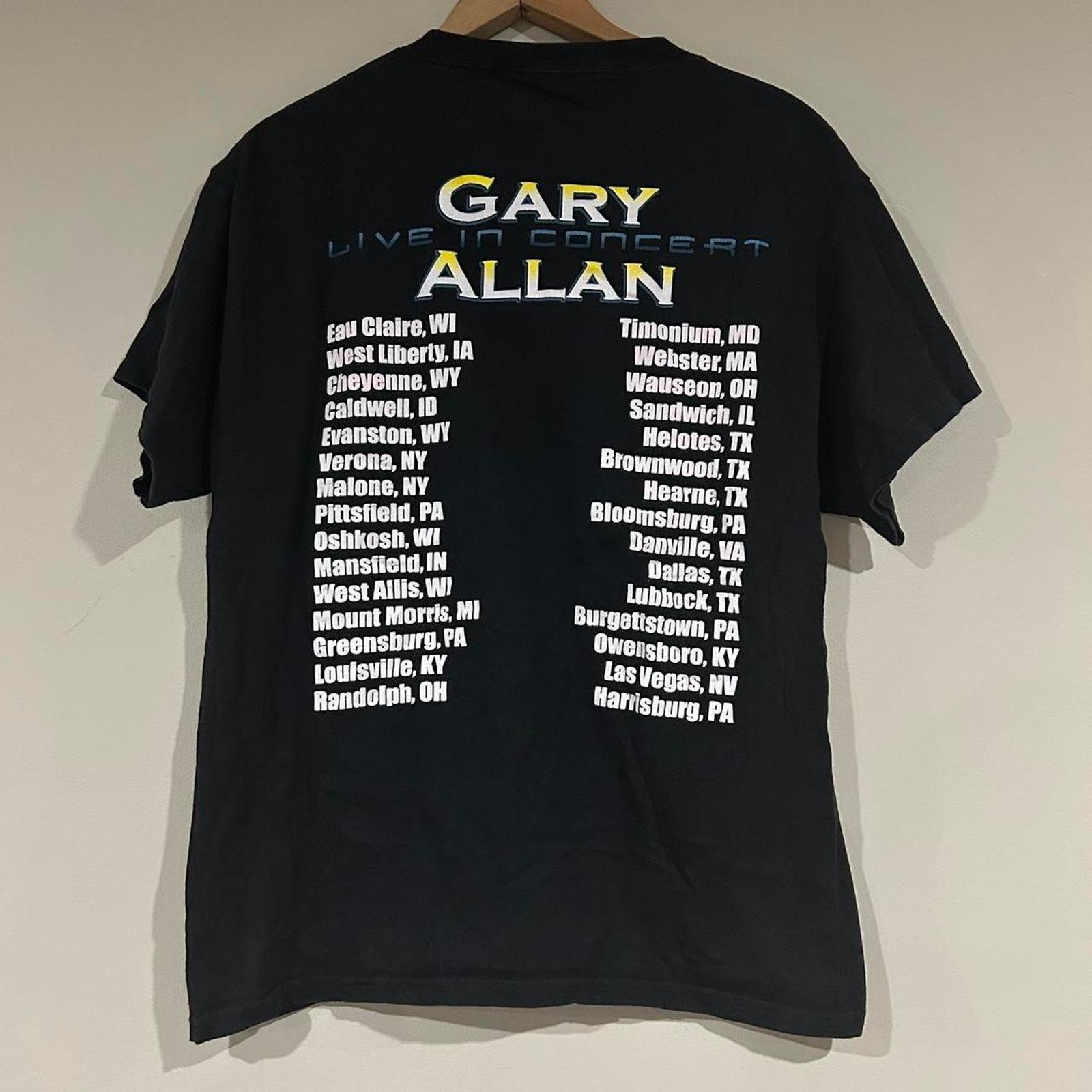 Delta Vintage 2005 Gary Alan Concert Tee Shirt Size US M / EU 48-50 / 2 - 2 Thumbnail