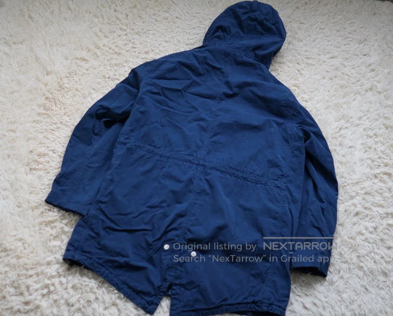 Nonnative Blue Hooded Light Jacket with Zip and Pockets. Size US M / EU 48-50 / 2 - 2 Thumbnail