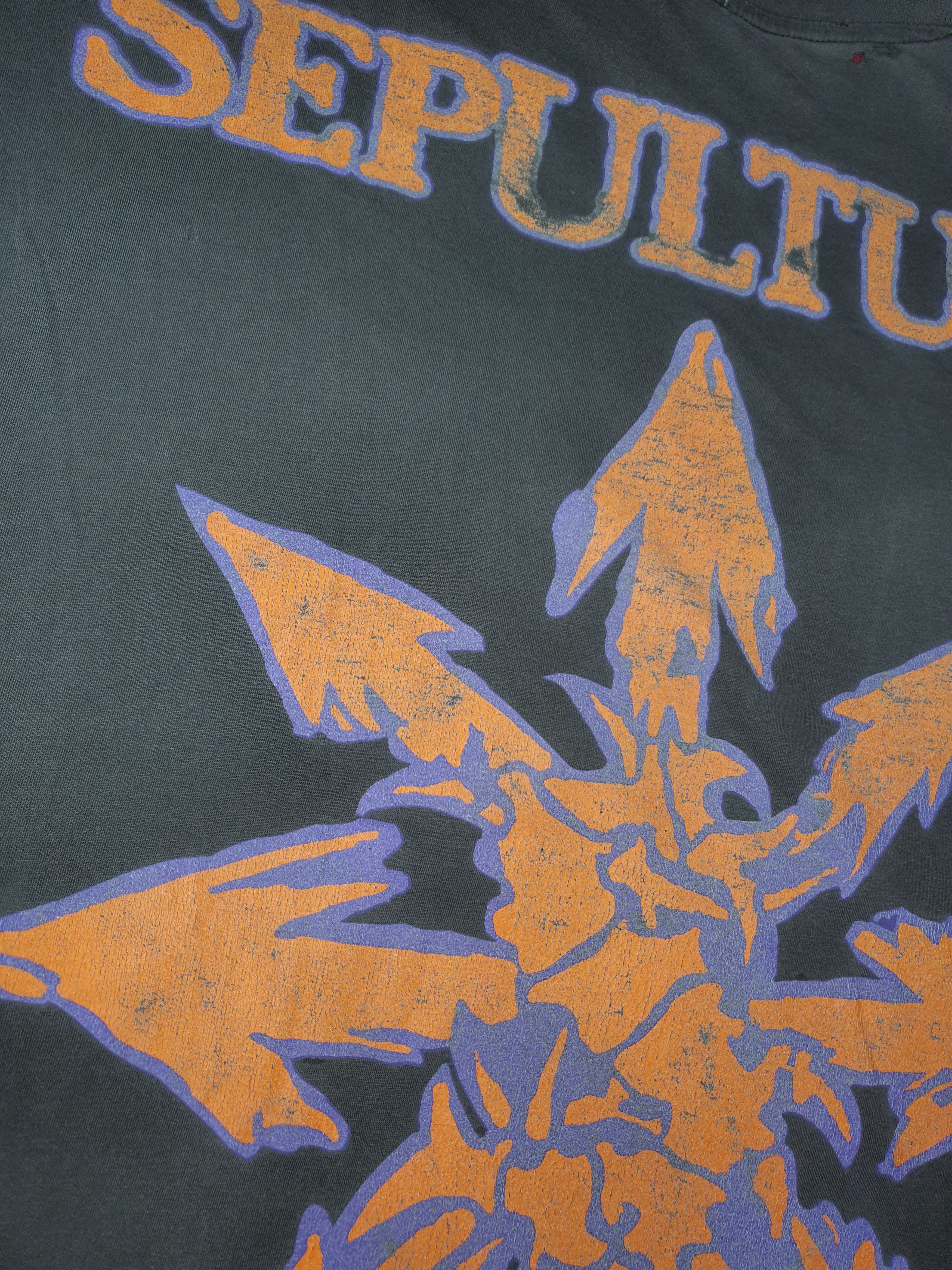 Band Tees × Vintage 🔥90s SEPULTURA XL 🔥 Size US XL / EU 56 / 4 - 10 Thumbnail