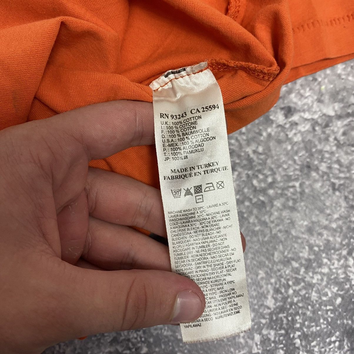 Diesel Vintage Diesel Big Graphic logo orange luxury tee Size US M / EU 48-50 / 2 - 7 Thumbnail