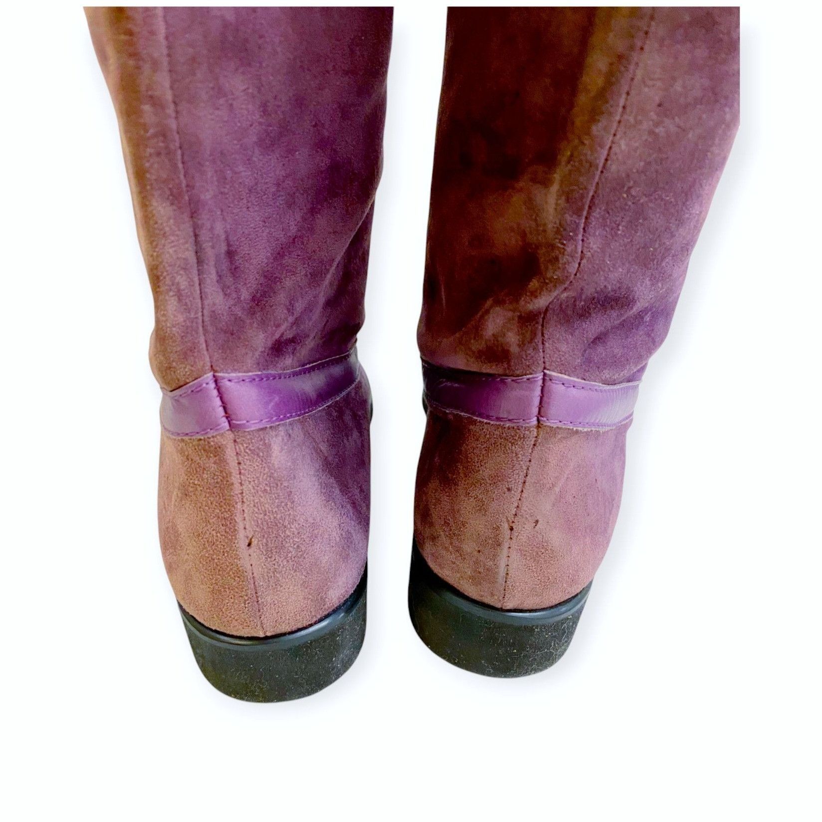 Kansai Yamamoto Vintage Rare Kansai by Giancolombo Purple Suede Boots Size US 7.5 / IT 37.5 - 7 Thumbnail