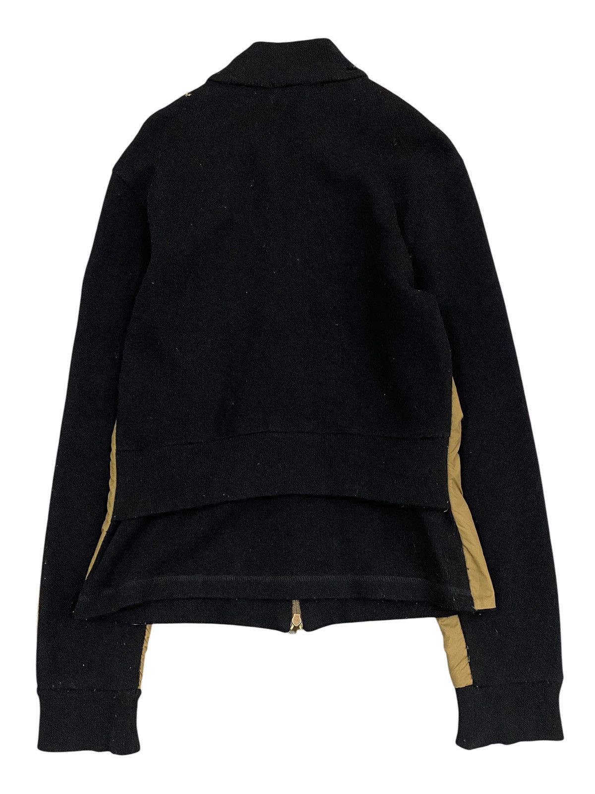 Moncler Moncler Zip-Up Jacket - Brown & Black Wool/Nylon - Size M Size US M / EU 48-50 / 2 - 2 Thumbnail