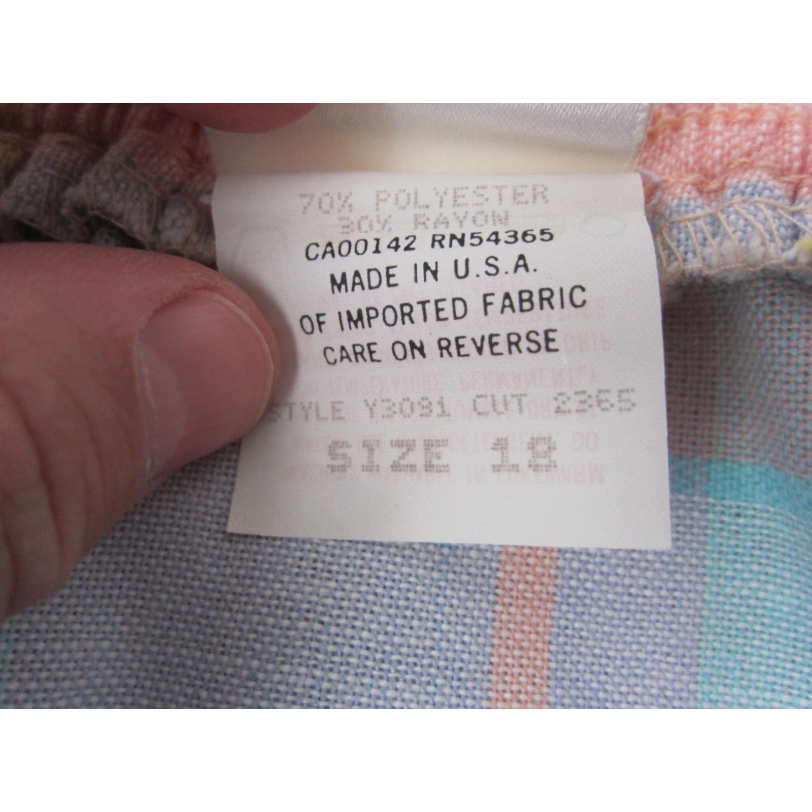 Vintage VINTAGE TanJay Skirt Womens 18 A-Line Midi Plaid Green Orange 80s 90s Made in USA Mens Womens Girls Size 40" / US 18 - 6 Thumbnail