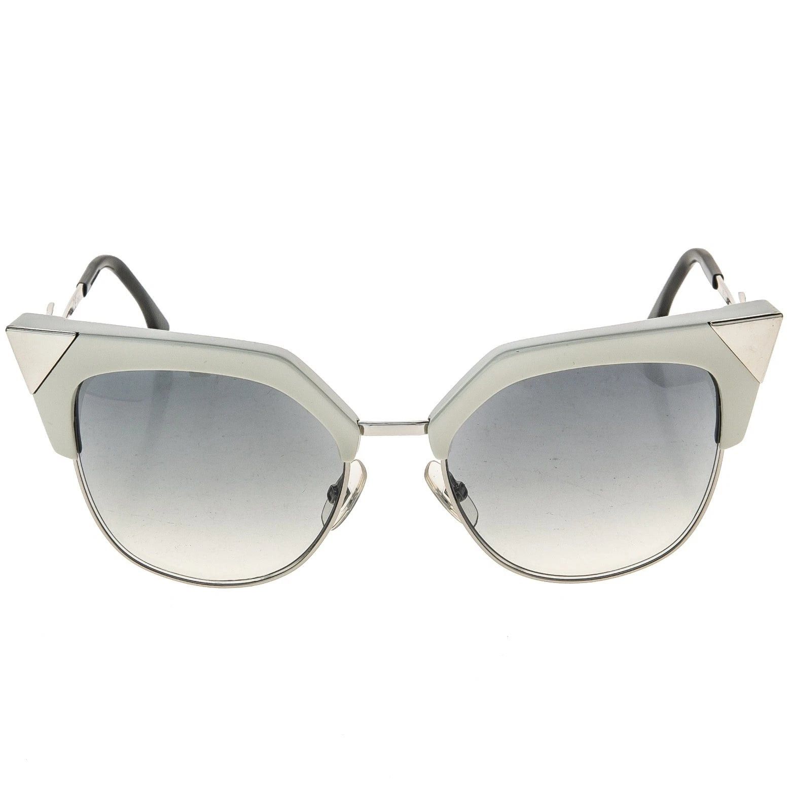 Fendi FENDI IRIDIA FF0149 Silver Gray Geometric Sunglasses 0149 Size ONE SIZE - 6 Thumbnail