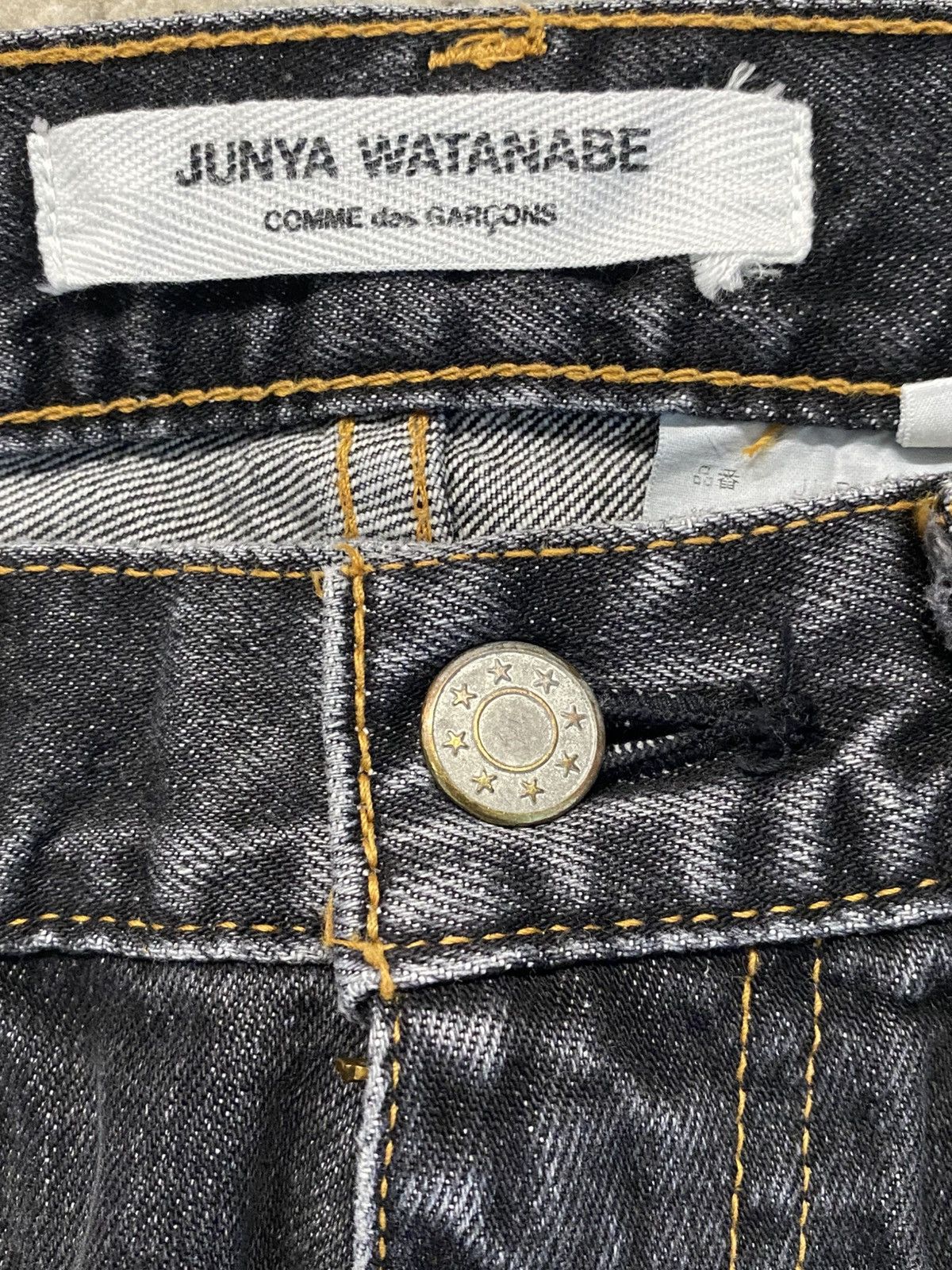 Junya Watanabe Junya Watanabe AD2002 Faded Black Denim Size US 30 / EU 46 - 4 Thumbnail