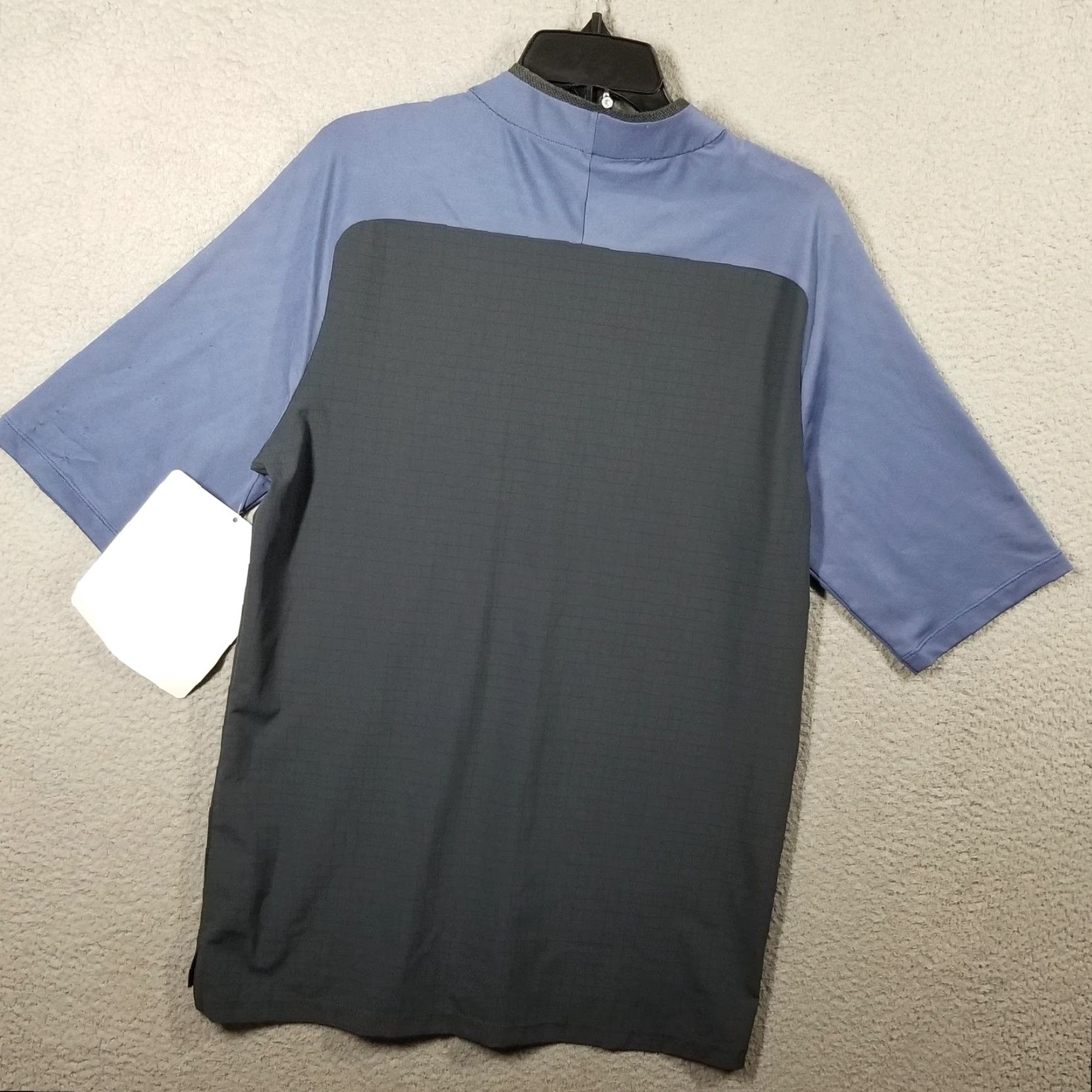 Nike Nike Golf Shirt Mens Large Black Blue Dri-Fit Athletic Performance Sample Size US L / EU 52-54 / 3 - 3 Thumbnail