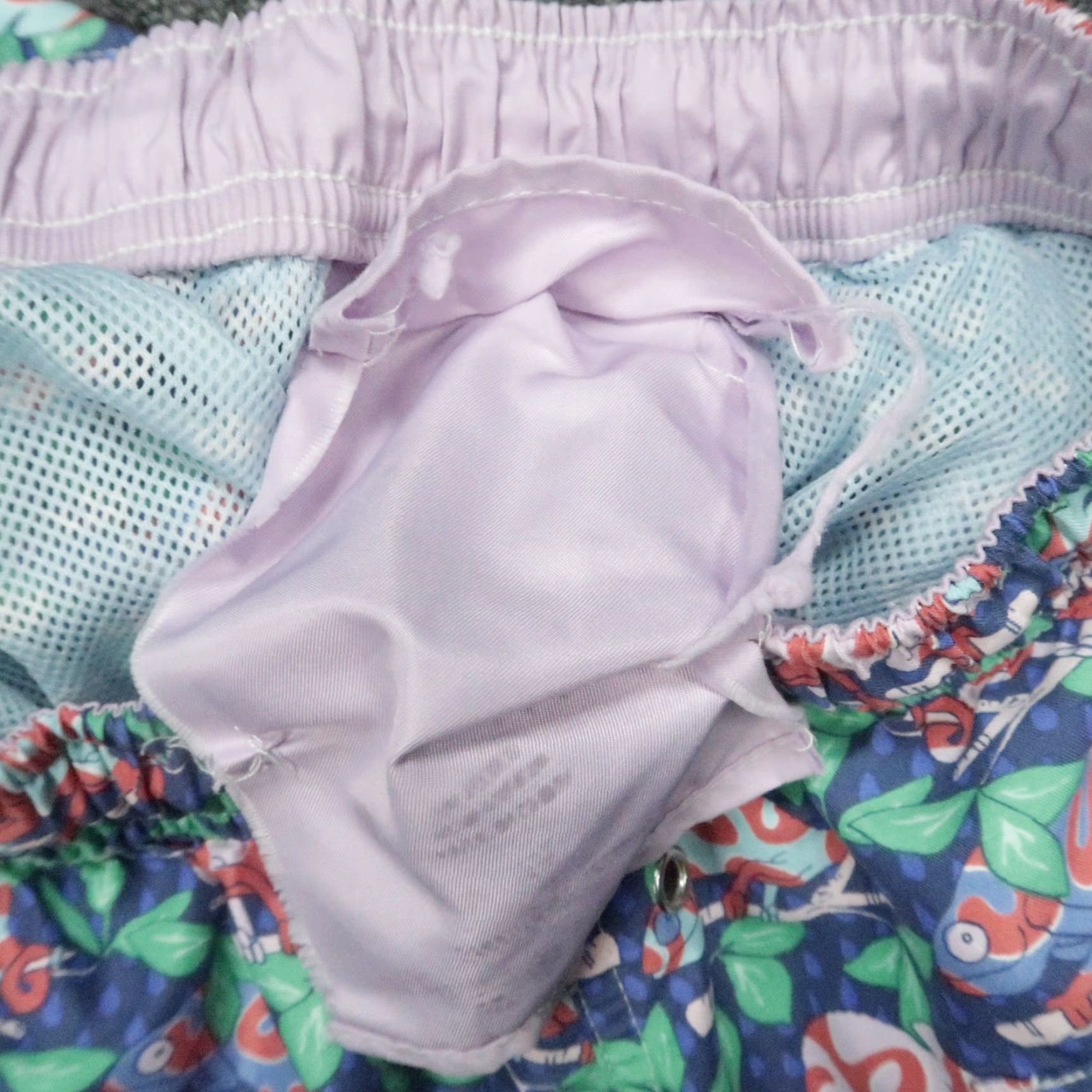 Peter Millar Peter Millar Swim Trunks Mens Medium Blue Green Karma Chameleon Lined Shorts Size US 31 - 6 Thumbnail