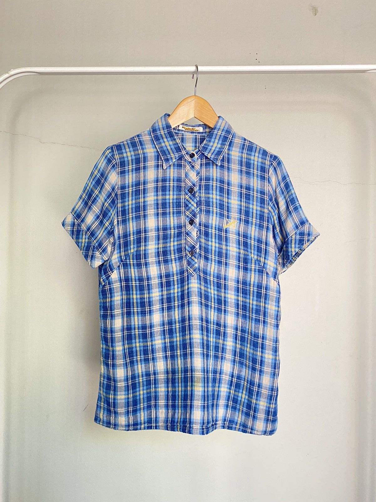 Hysteric Glamour Hysteric Glamour Blue Plaid Button-Up Shirt. Size S / US 4 / IT 40 - 23 Thumbnail