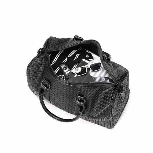 Japanese Brand Outdoor retro woven travel duffle bag pu leather Size ONE SIZE - 6 Thumbnail