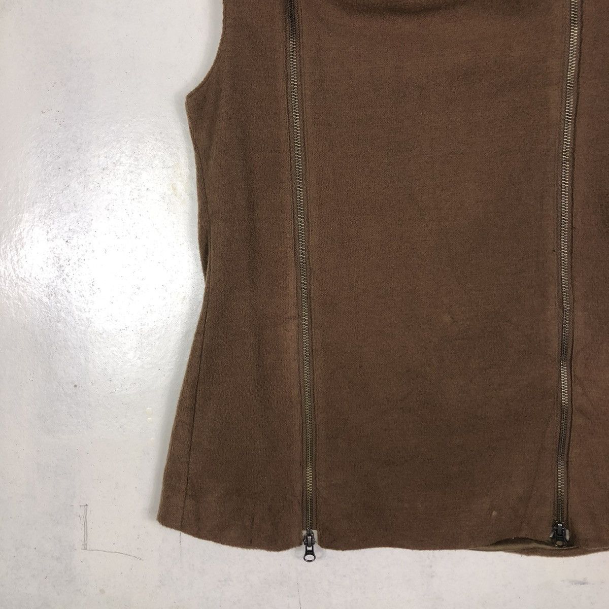 Japanese Brand × Vintage 📌VINTAGE BIKER VEST JACKET DOUBLE ZIP LAYER ASSYMETRICAL Size US S / EU 44-46 / 1 - 6 Thumbnail