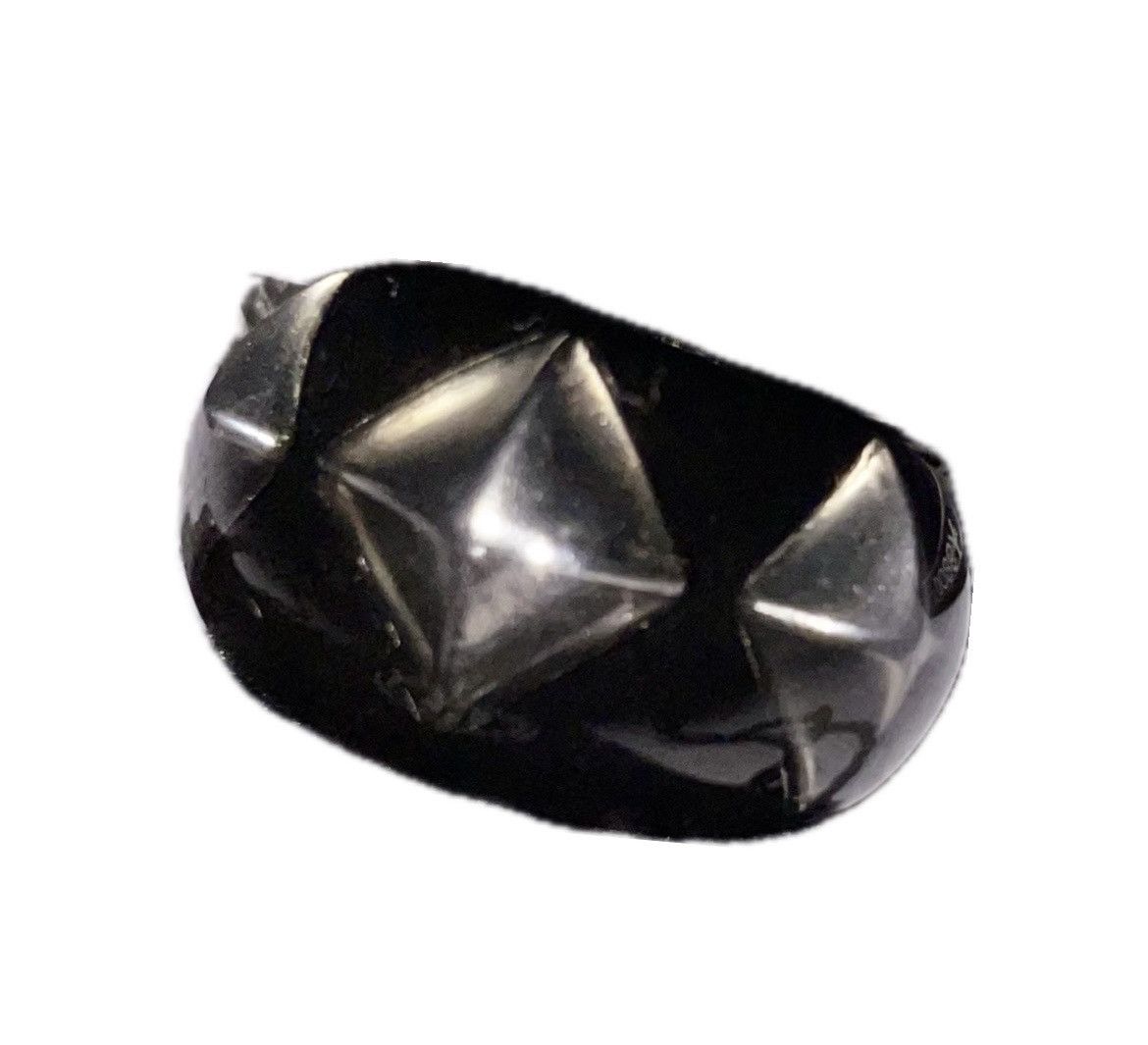 image of Archival Clothing x Hysteric Glamour Kinda Studded Ring Archive Shi in Black, Men's