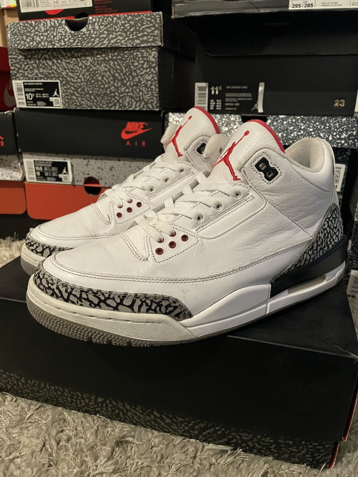 Jordan Brand Jordan 3 White Cement ‘88 Dunk Contest 2013 Size US 9 / EU 42 - 1 Thumbnail