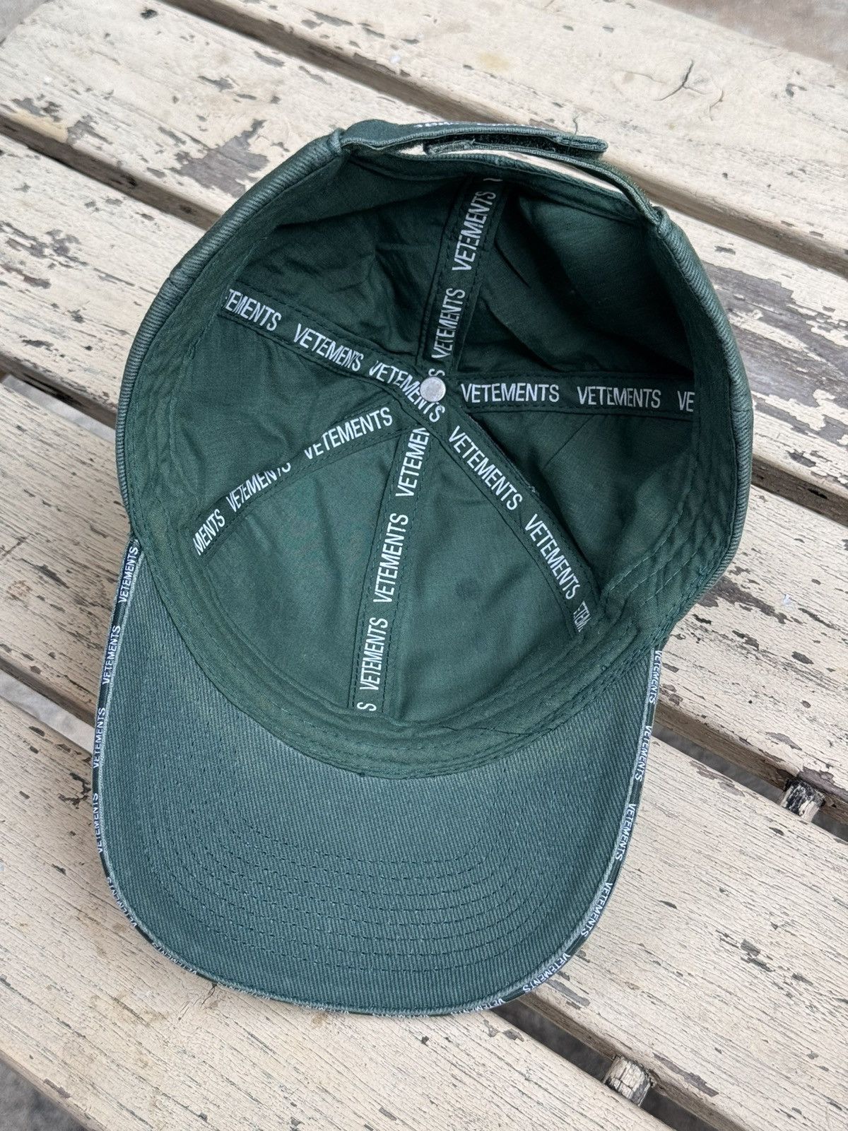 Vetements Vetements Faded Green Baseball Cap Size ONE SIZE - 8 Thumbnail