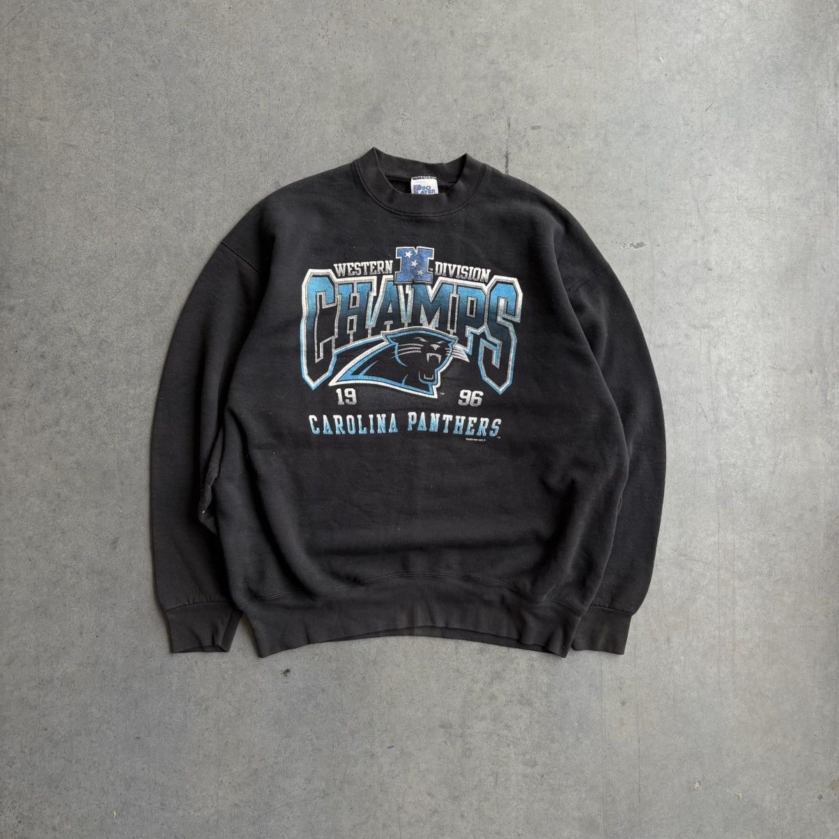 NFL × Vintage Vintage 1996 Carolina Panthers Championship Sweatshirt XXL Size US XXL / EU 58 / 5 - 1 Thumbnail
