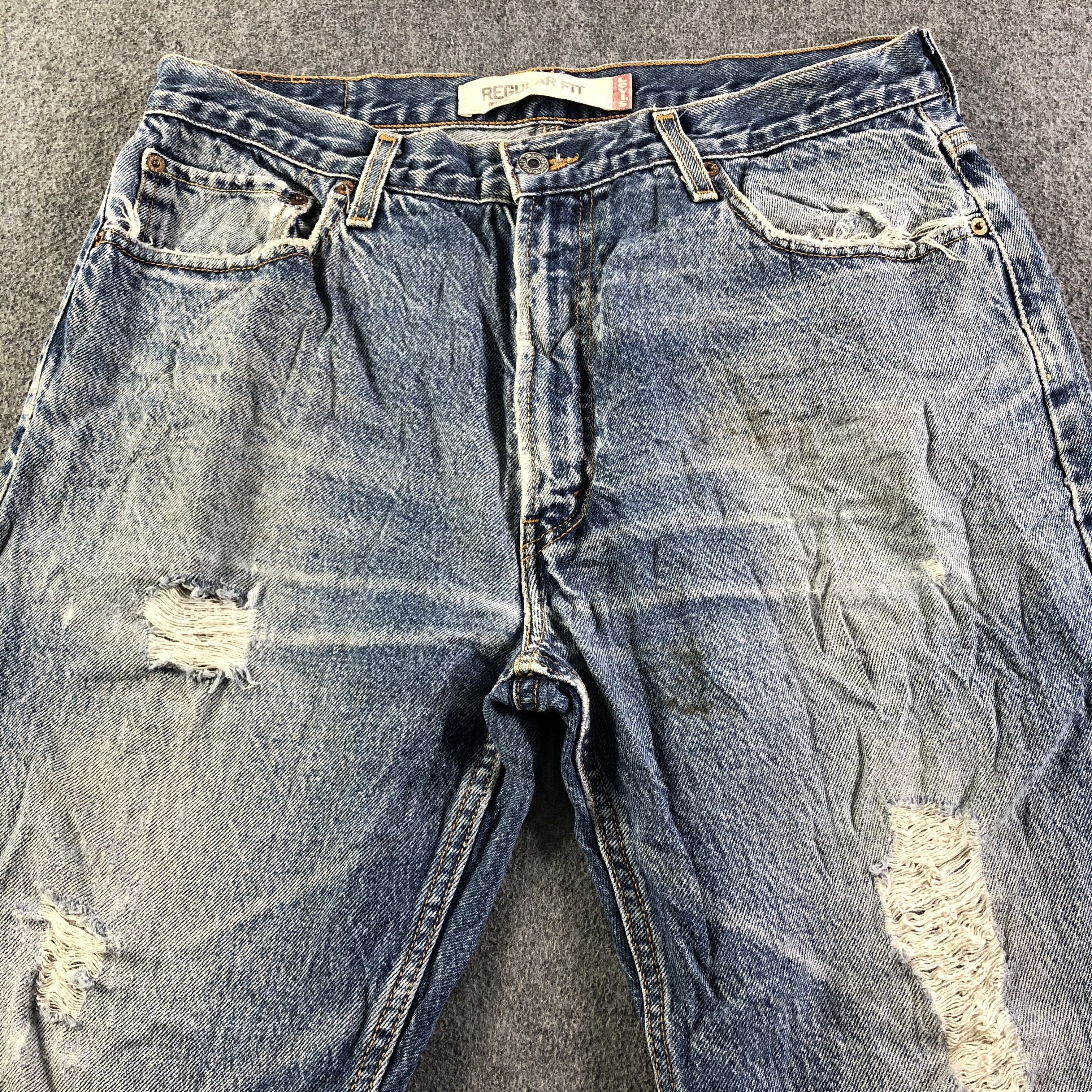 Levi's Vintage Blue Wash Levis 505 Jeans-J3270 Size US 34 / EU 50 - 3 Thumbnail