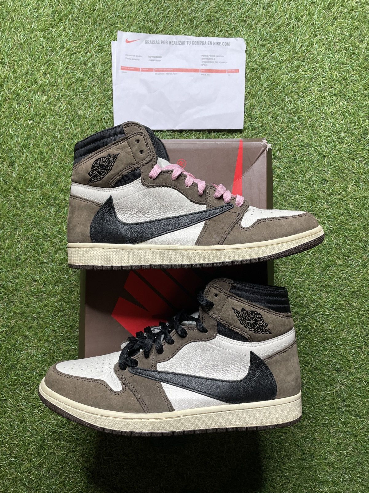 Jordan Brand Travis Scott Travis Scott x Air Jordan 1 Retro High OG Mocha Grailed