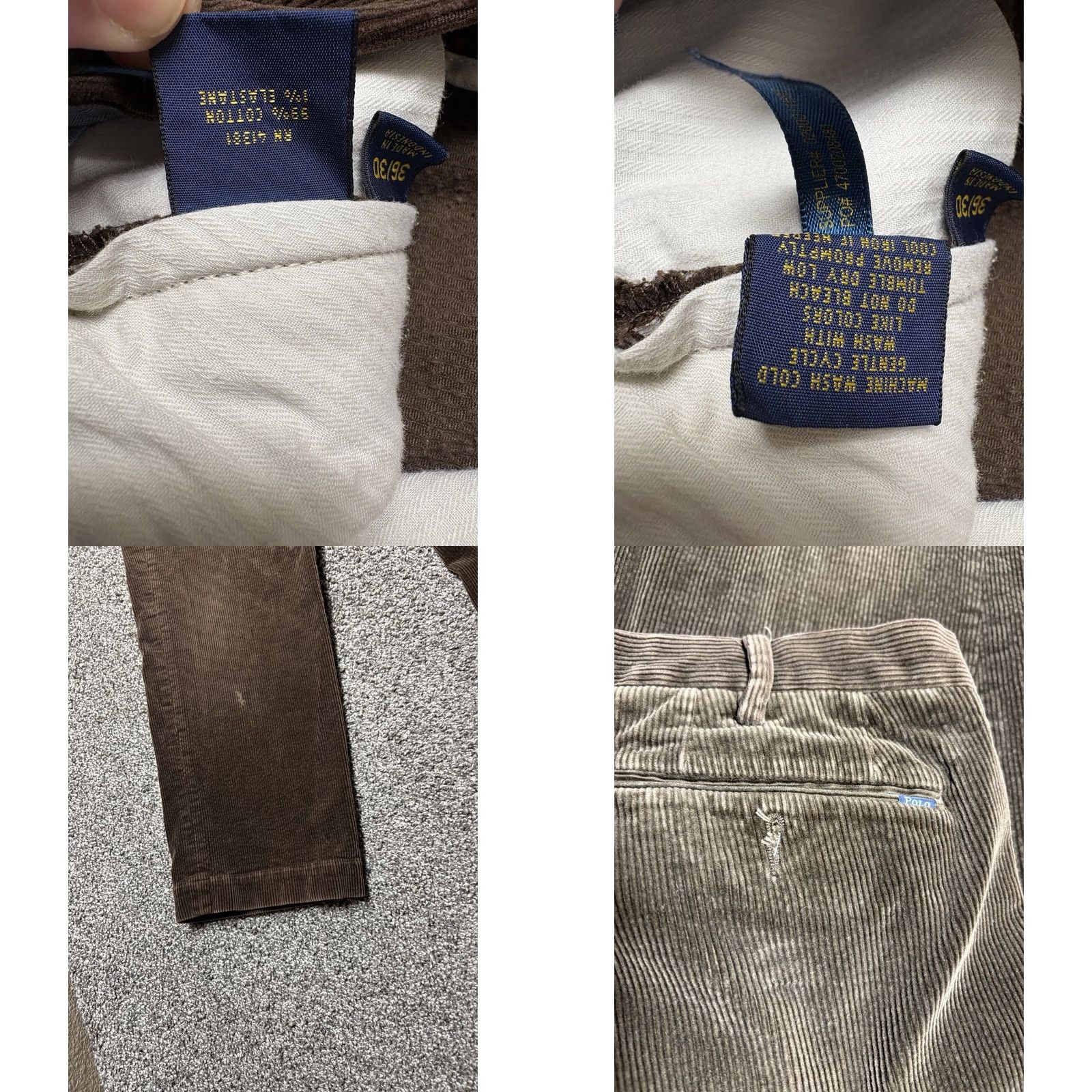 Polo Ralph Lauren Polo Ralph Lauren Corduroy Pants Mens 35x29 Brown Chino Classic Fit Straight Leg Slacks Pants Mens Brown Corduroy Straight Leg Classic Fit 35x29 Pants Size US S / EU 44-46 / 1 - 8 Thumbnail