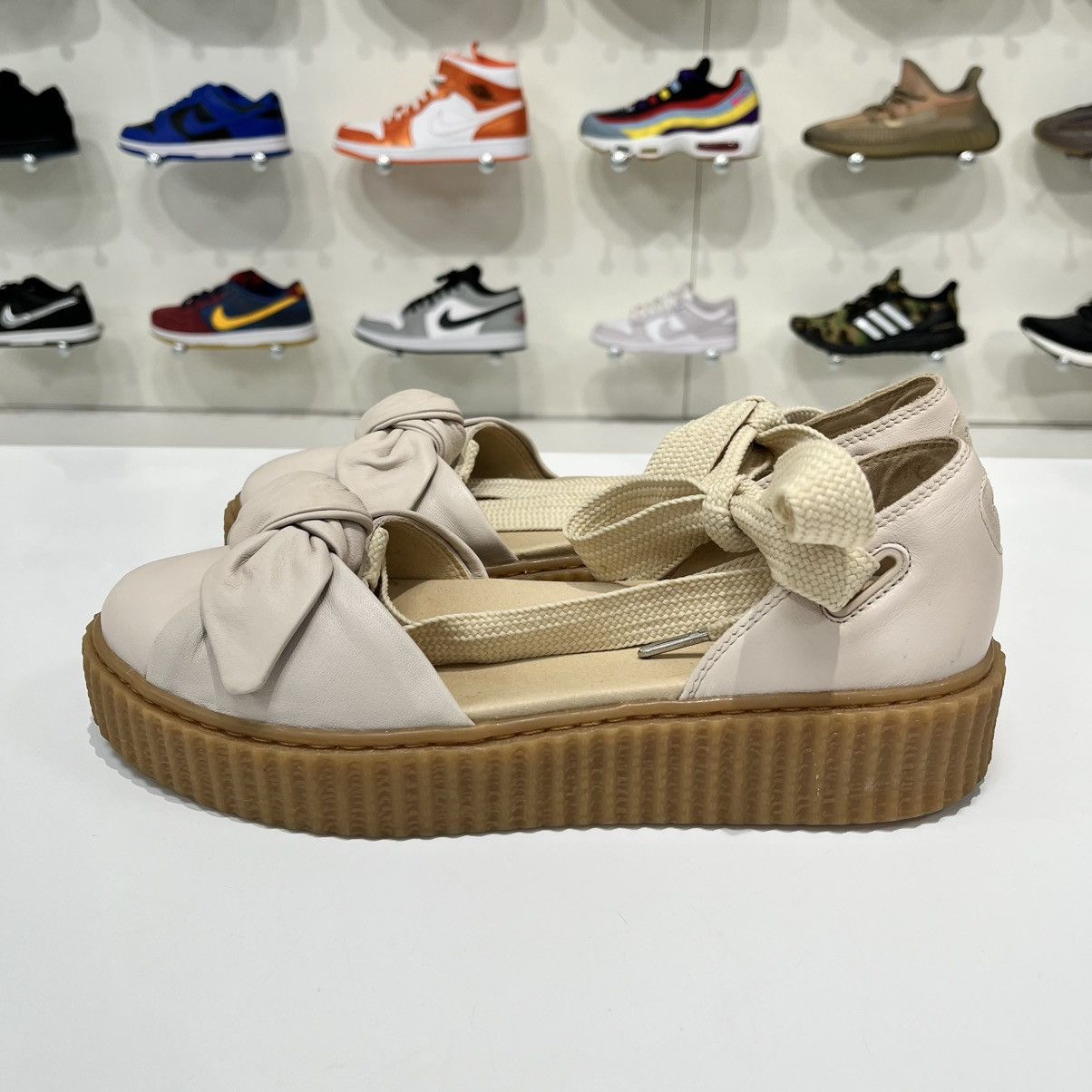Fenty Puma Bow Creeper Sandal Rihanna Fenty Pink Tint (W) Size US 10 / IT 40 - 3 Thumbnail