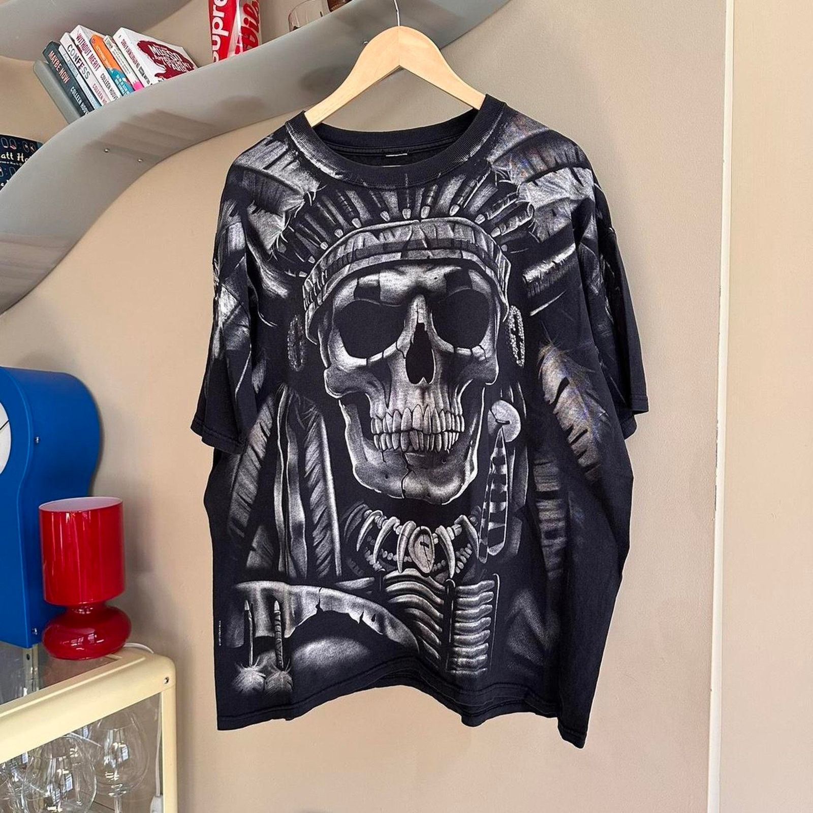 Liquid Blue × Vintage Vintage Skeleton AOP Liquid Blue Shirt Size US XL / EU 56 / 4 - 1 Thumbnail