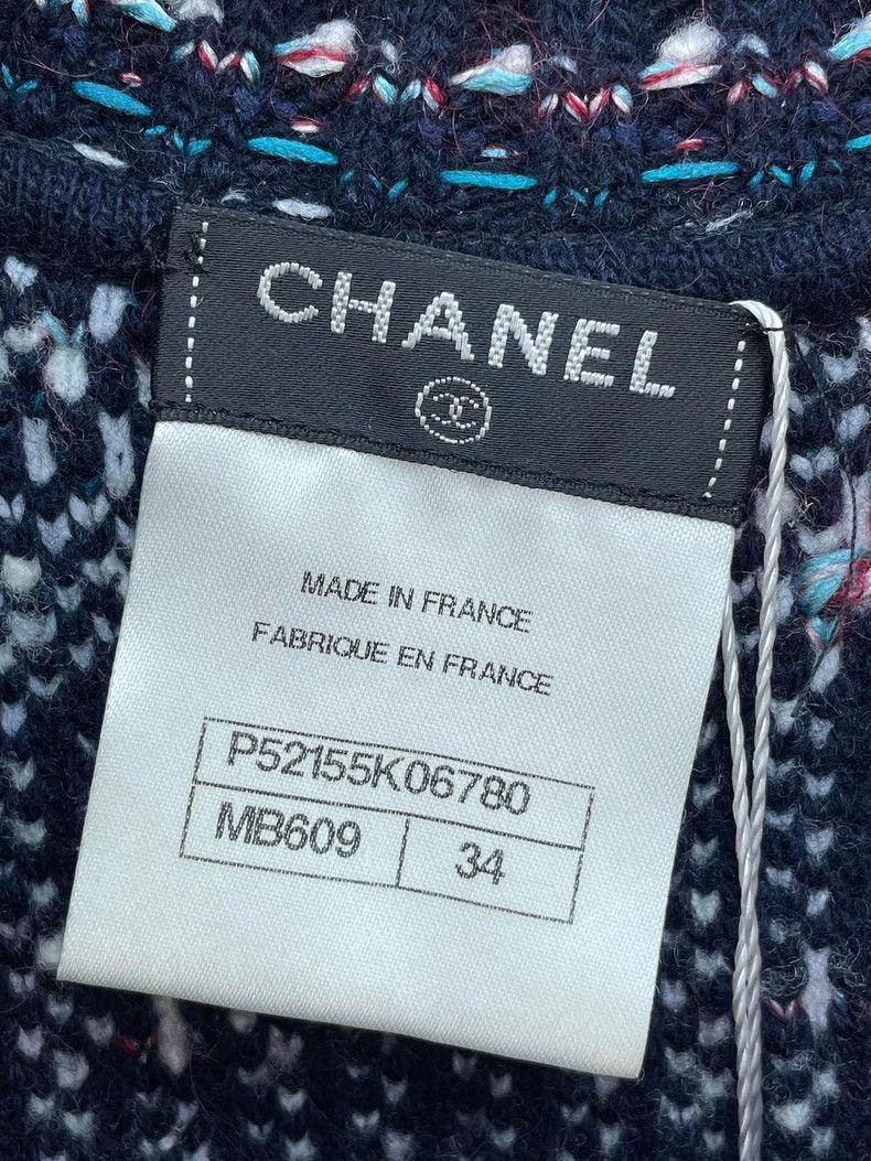 Chanel Chanel Color Block Knit Sweater -2505 Size US S / EU 44-46 / 1 - 6 Thumbnail