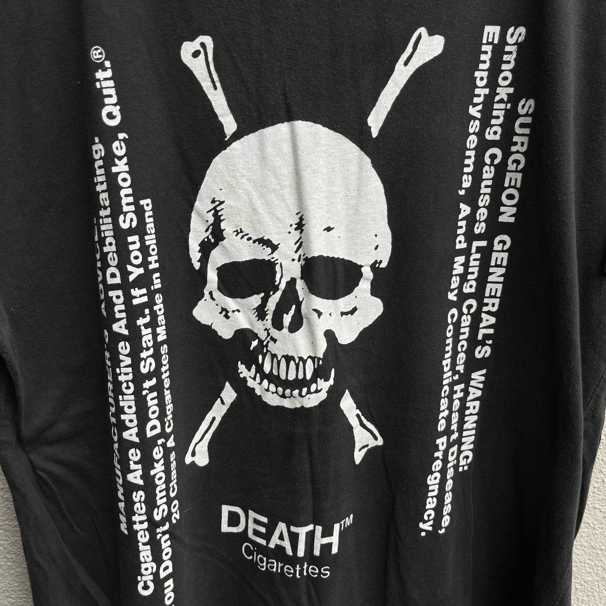 Vintage Vintage 90s DEATH & CIGARETTES promo tee tupac rappers Size US M / EU 48-50 / 2 - 3 Thumbnail