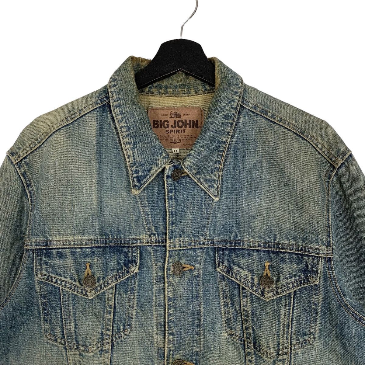 Big John × Vintage Vintage 80s Big John Spirit Button Denim Jacket Size M Size US M / EU 48-50 / 2 - 2 Thumbnail