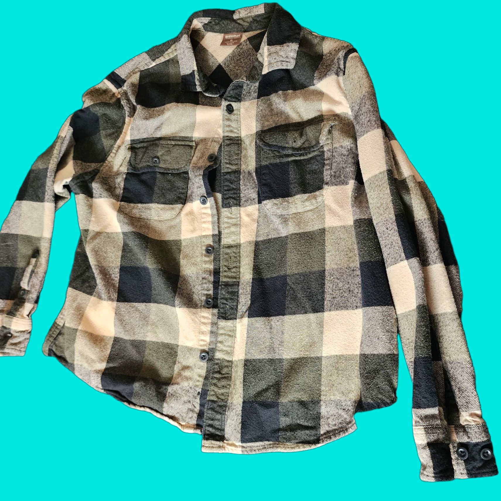 Greats Great Northwest Mens Long Sleeve Shirt XL Plaid Green Button Up Size US XL / EU 56 / 4 - 1 Thumbnail
