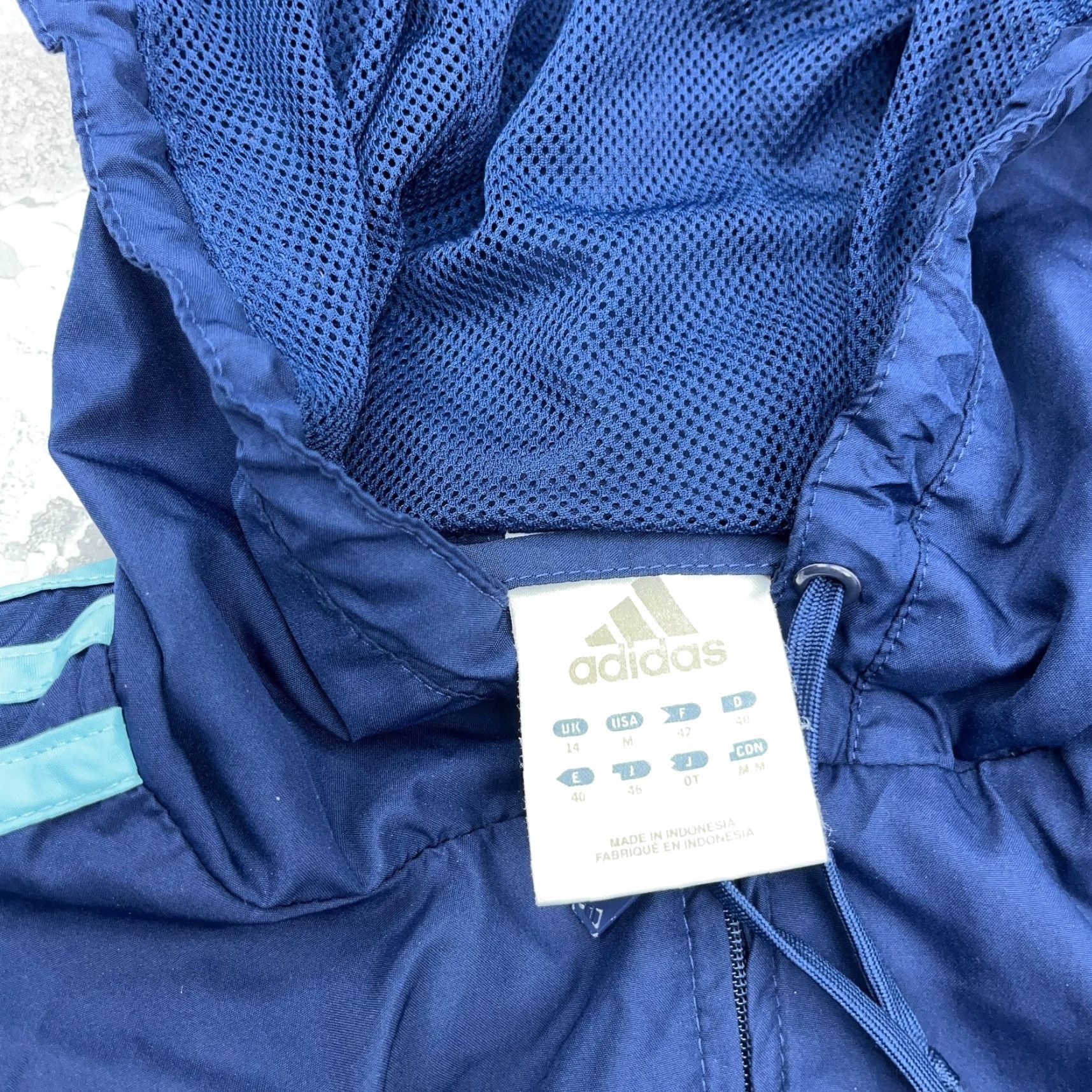 Adidas Adidas Jacket Women M Blue Windbreaker Track Suit Lightweight Zip Hooded Full Zip Pockets Logo Size M / US 6-8 / IT 42-44 - 7 Thumbnail