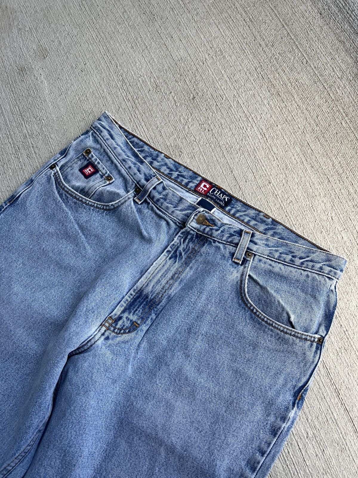 Chaps Ralph Lauren × Vintage Vintage Chaps RL Straight Fit Denim Jeans 36x34 Size US 36 / EU 52 - 1 Thumbnail