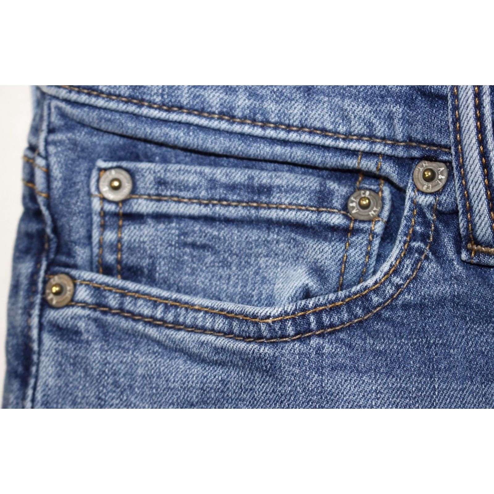 Abercrombie & Fitch Abercrombie & Fitch Jeans Men's 28x30 Kennan Straight Stretch Distressed Med Wash Size US 28 / EU 44 - 3 Thumbnail