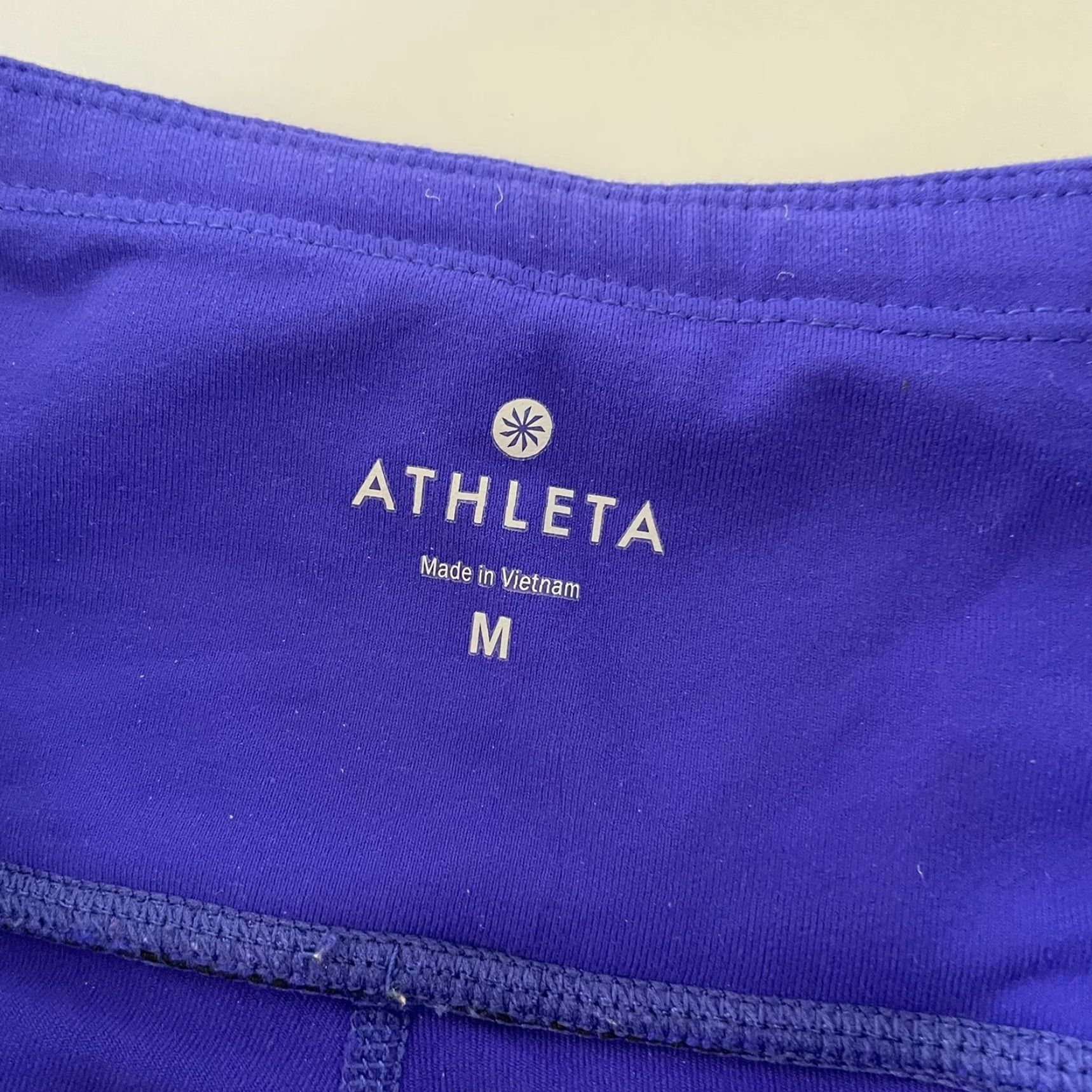 Athleta Athleta Leggings Cropped Women's M Purple Yoga Running Activewear Size 32" / US 10 / IT 46 - 3 Thumbnail