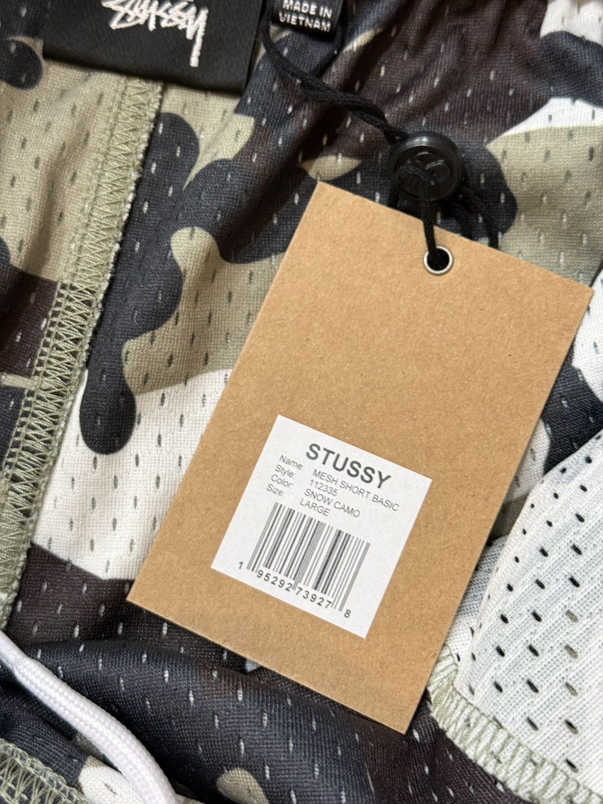 Stussy Men's Stussy Basic Mesh Shorts 112335 Snow Camo Sz Large New Size US 36 / EU 52 - 7 Thumbnail