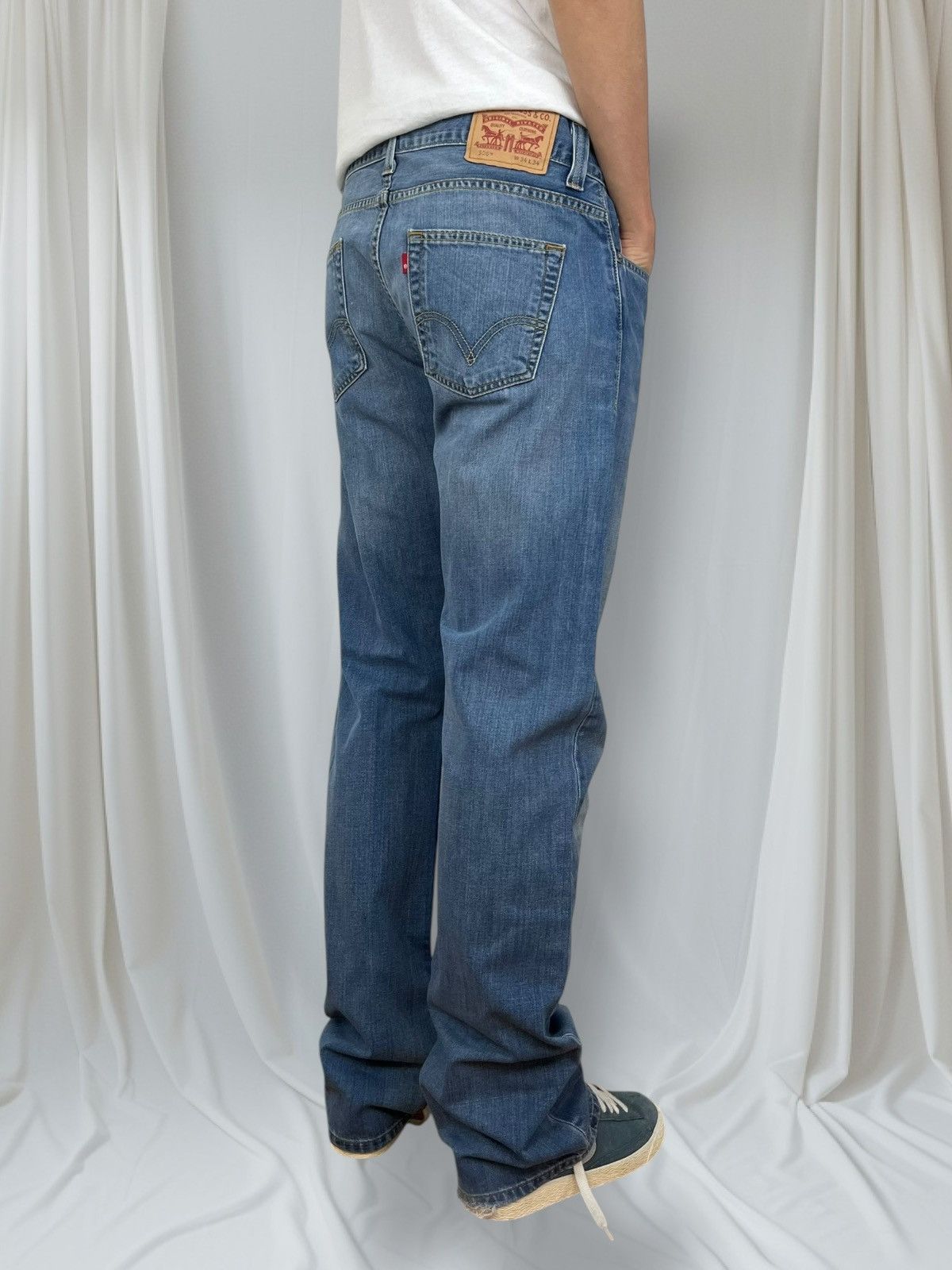 Levi's Vintage 90's Levis 506 34x34 Blue Classic Jeans Pants @196 Size US 34 / EU 50 - 3 Thumbnail