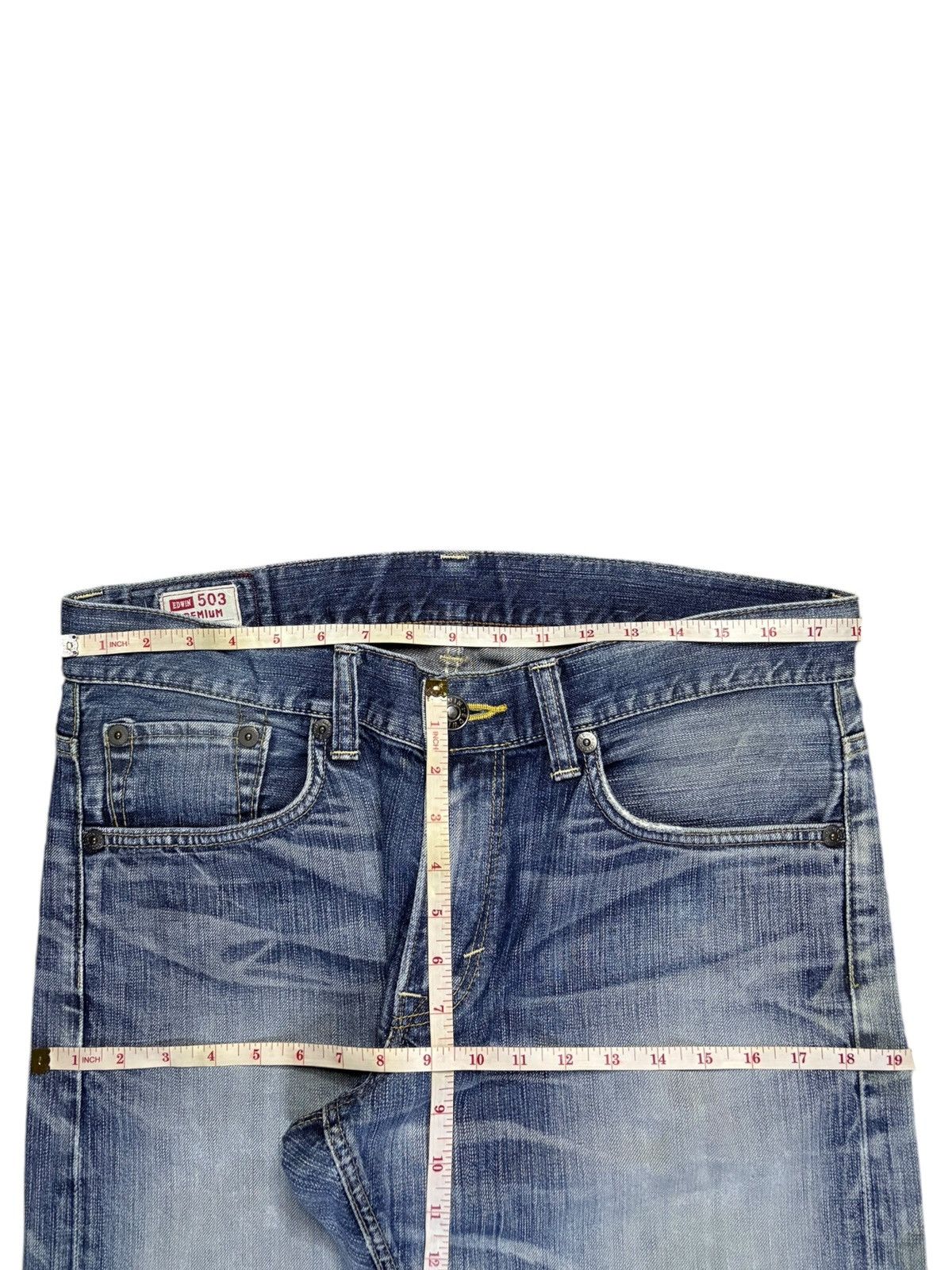 Edwin Vintage Japanese Edwin 503 Faded Wash Distressed Baggy Jeans Size US 36 / EU 52 - 11 Thumbnail