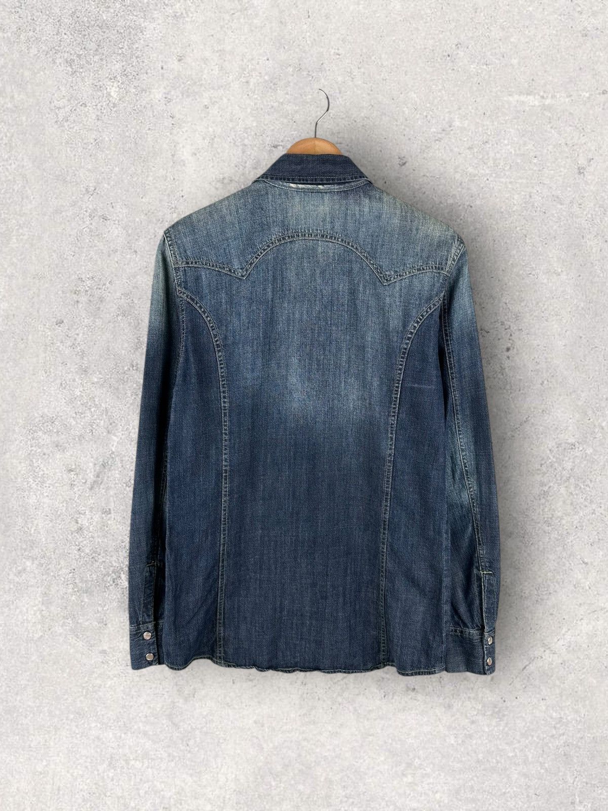 Diesel Vintage Y2k Diesel Denim Western Shirt Size US S / EU 44-46 / 1 - 2 Thumbnail
