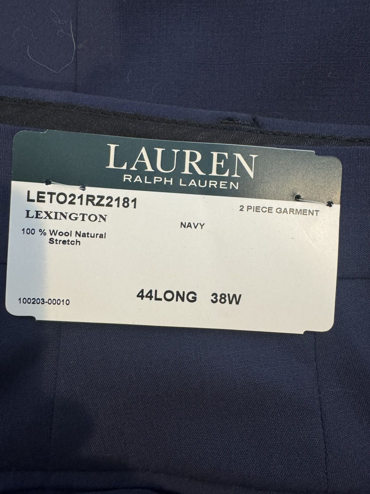 Ralph Lauren NEW Navy Suit Size 44L - 4 Thumbnail