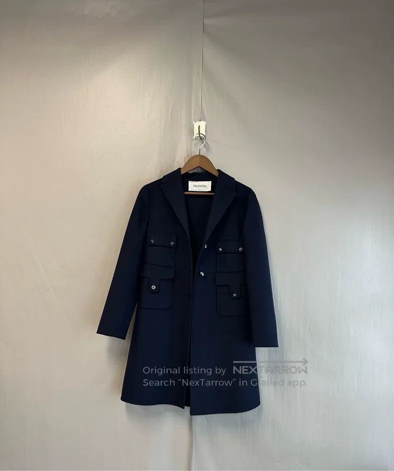 Valentino Valentino Wool four-pocket willow studded button coat Size M / US 6-8 / IT 42-44 - 2 Thumbnail