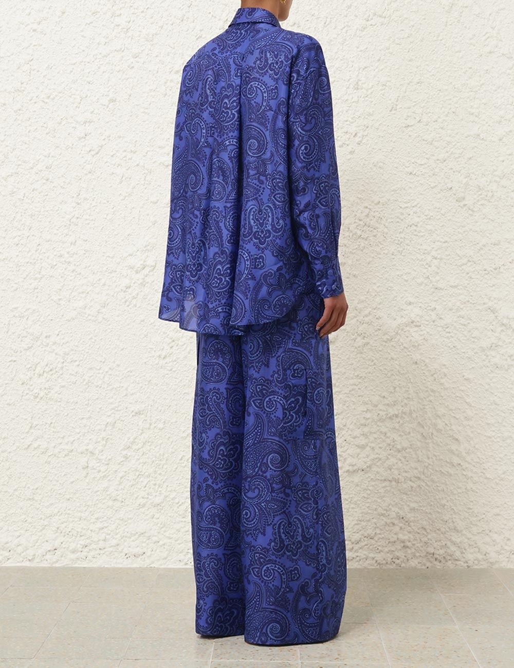 Zimmermann oc11z0525 Ottie Relaxed Pant in Blue Size 26" / US 2 / IT 38 - 4 Thumbnail