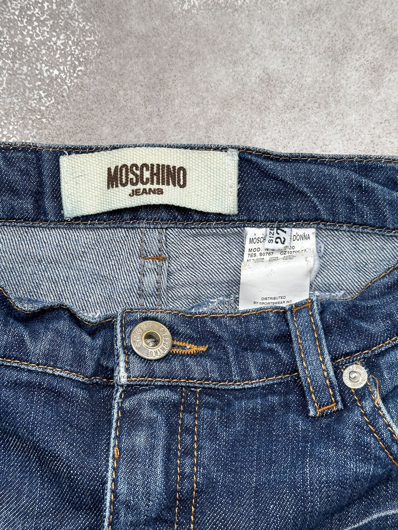 Moschino Vintage Y2K Moschino Flare Denim Pants Jeans Size 27" / US 4 / IT 40 - 10 Thumbnail