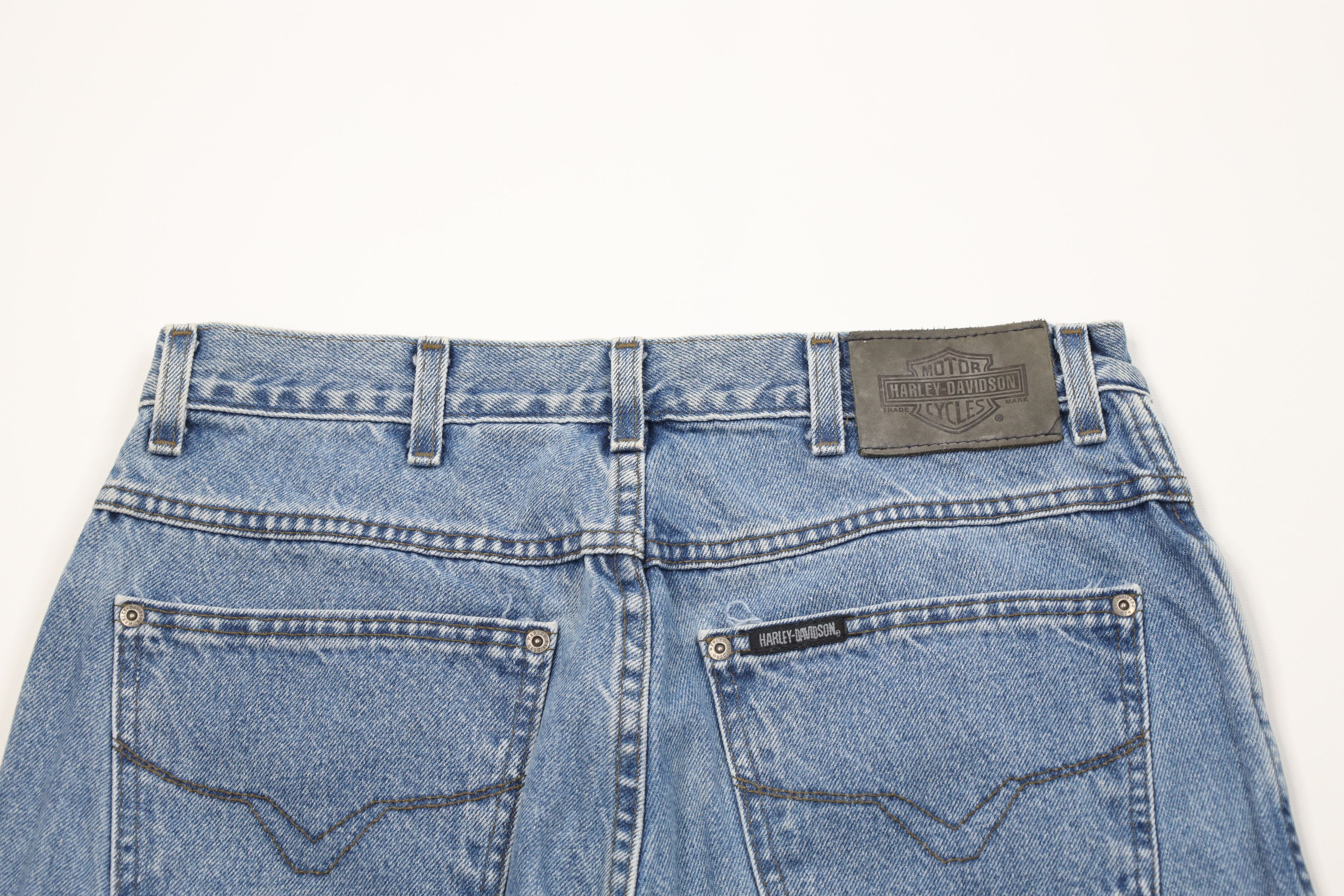 Harley Davidson Vintage 90s Harley Davidson Faded Relaxed Fit Jeans Blue USA Size 36" / US 14 / IT 50 - 11 Thumbnail