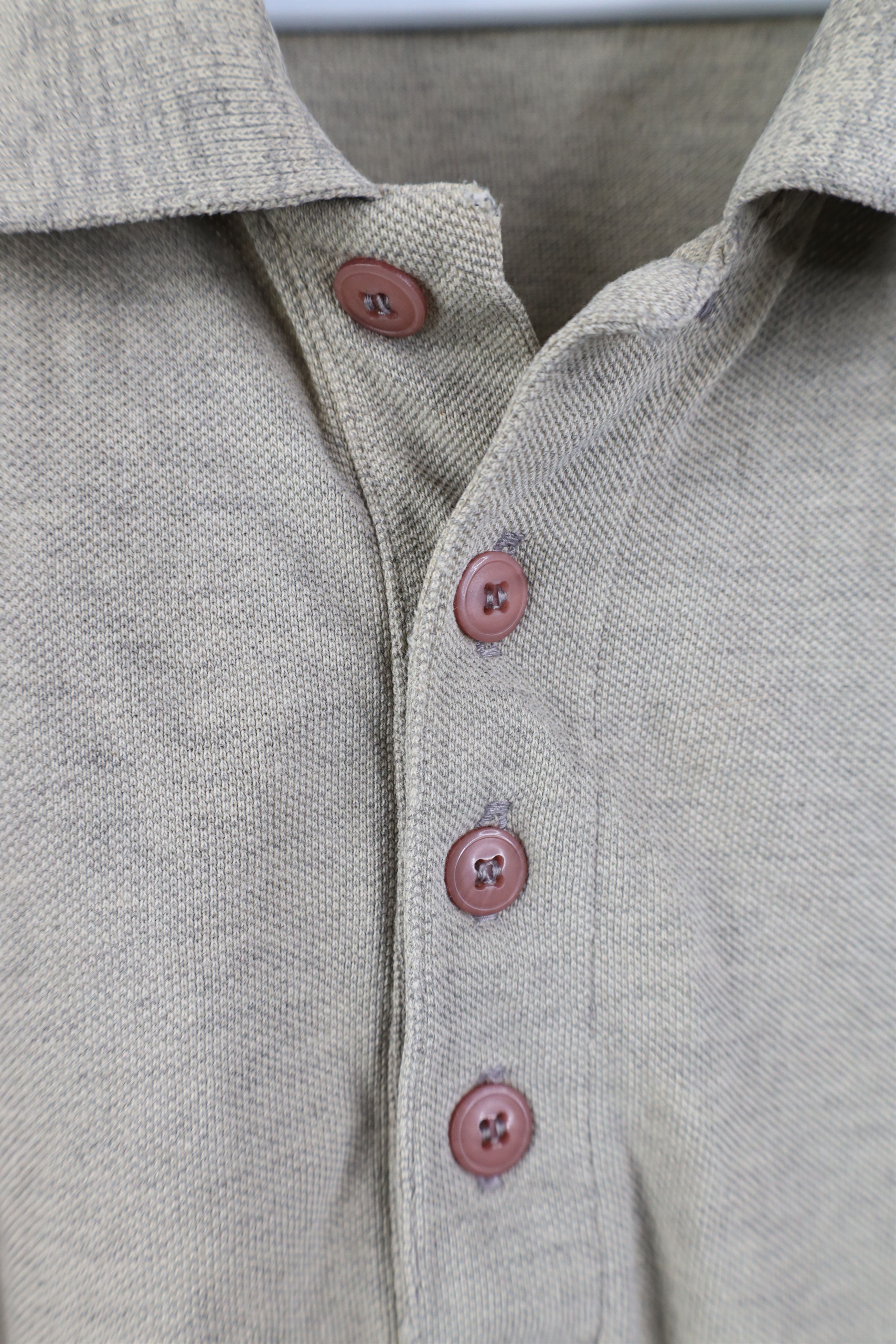 Patagonia Vintage 90s Patagonia Long Sleeve Rugby Polo Shirt Beige Size US XL / EU 56 / 4 - 7 Thumbnail