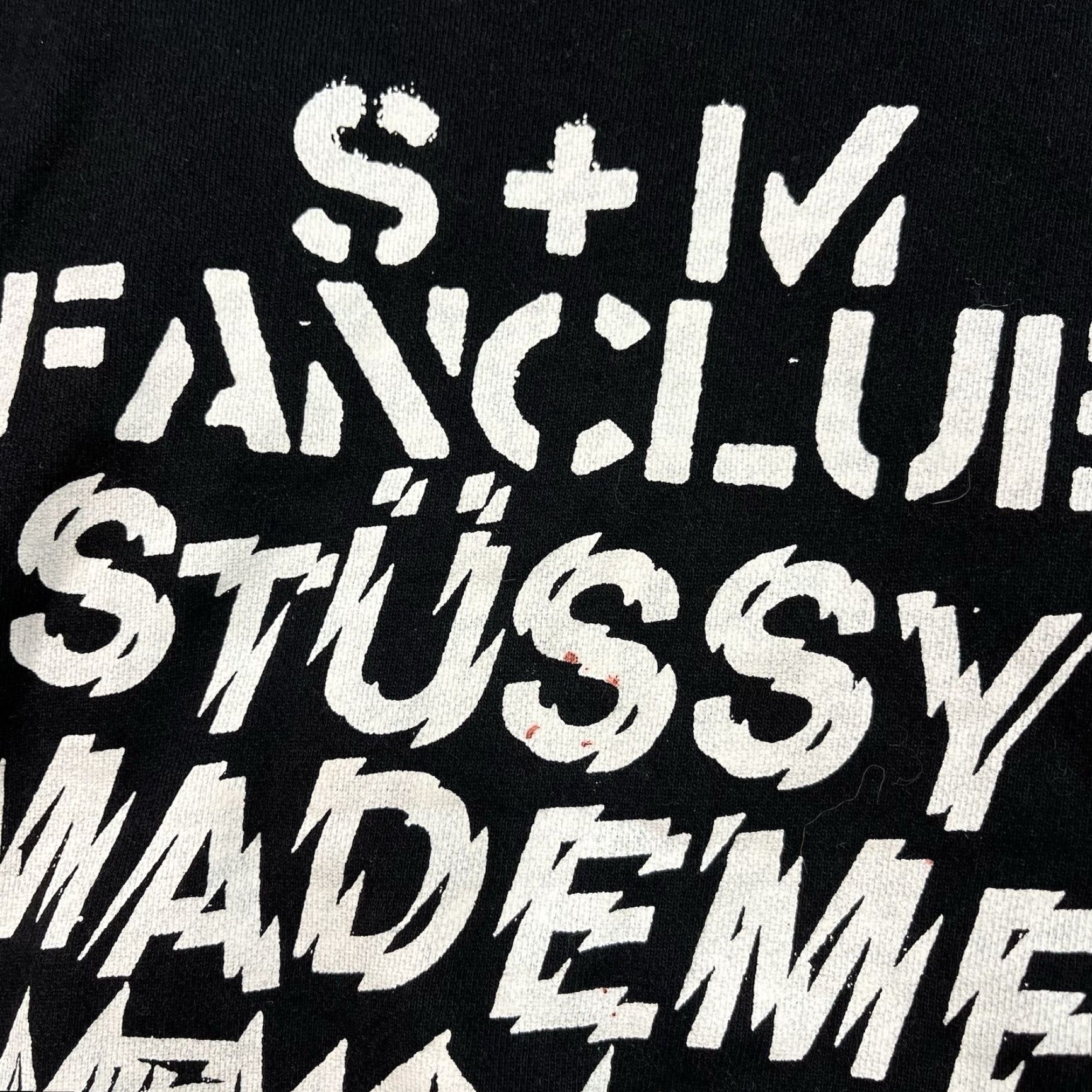 MadeMe VINTAGE Stussy Crewneck Sweatshirt Cropped Pullover Women L Black NY Fan Club 90s Mens Womens Size L / US 10 / IT 46 - 3 Thumbnail
