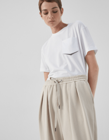 Brunello Cucinelli o1la1rc1a0325 Sport Pants in Beige Size 27" / US 4 / IT 40 - 3 Thumbnail