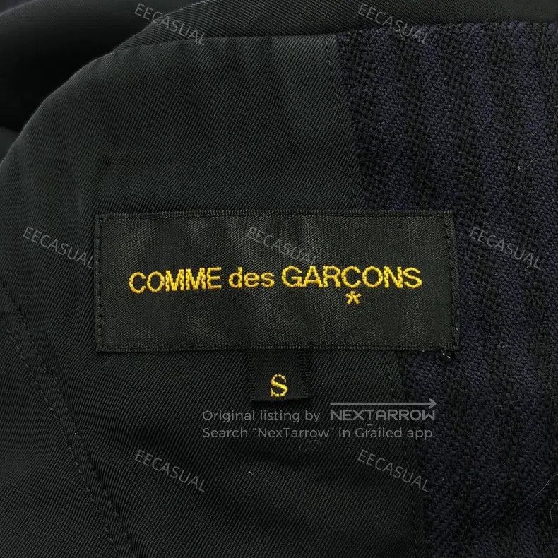 Comme des Garcons Comme Des Garcons Cut-and-sew striped long coat, size S, N Size S / US 4 / IT 40 - 5 Thumbnail