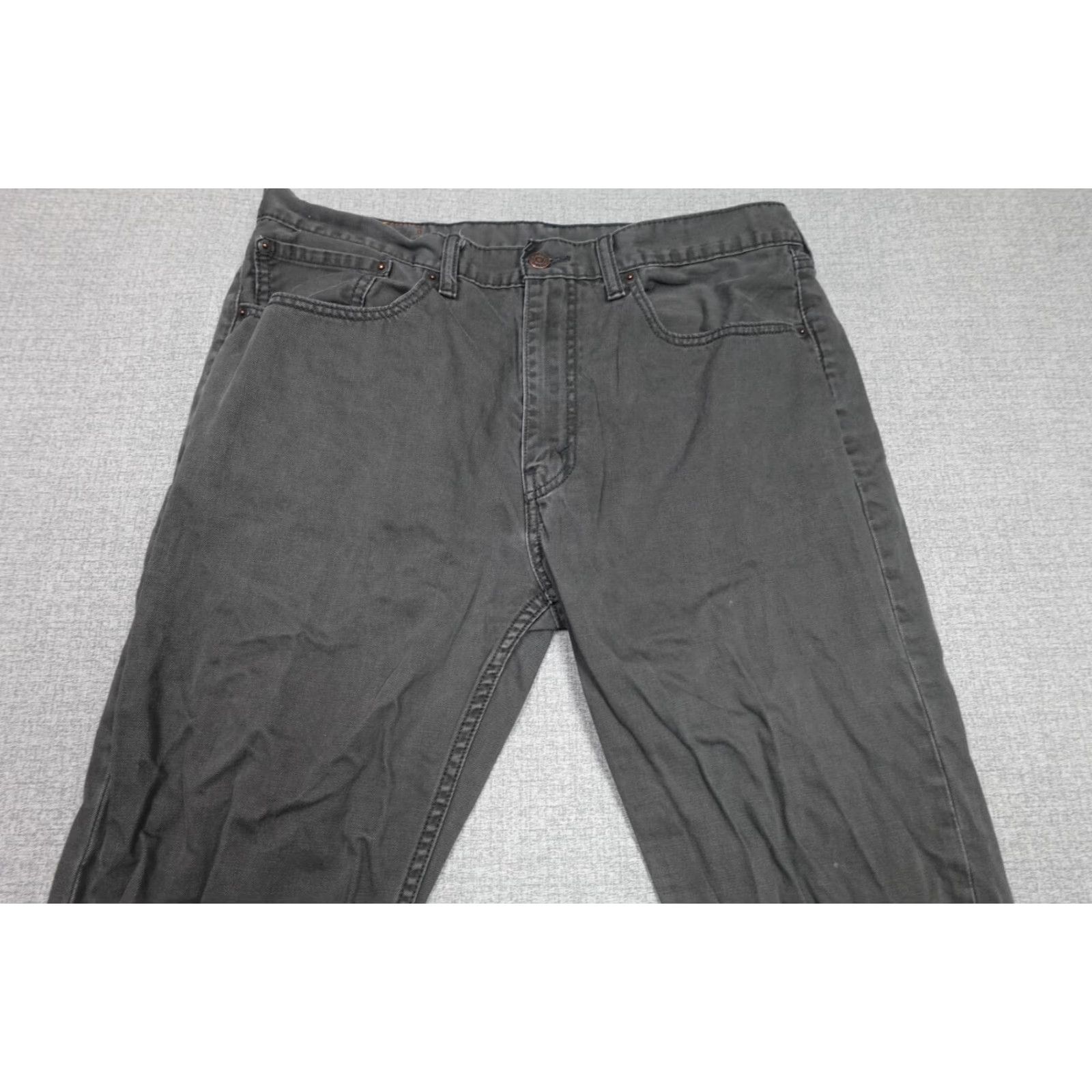 Levi's Levi's 505 Jeans Mens 36x34 Black Regular Fit Western Cowboy Rancher Dark Wash Size US 36 / EU 52 - 2 Thumbnail