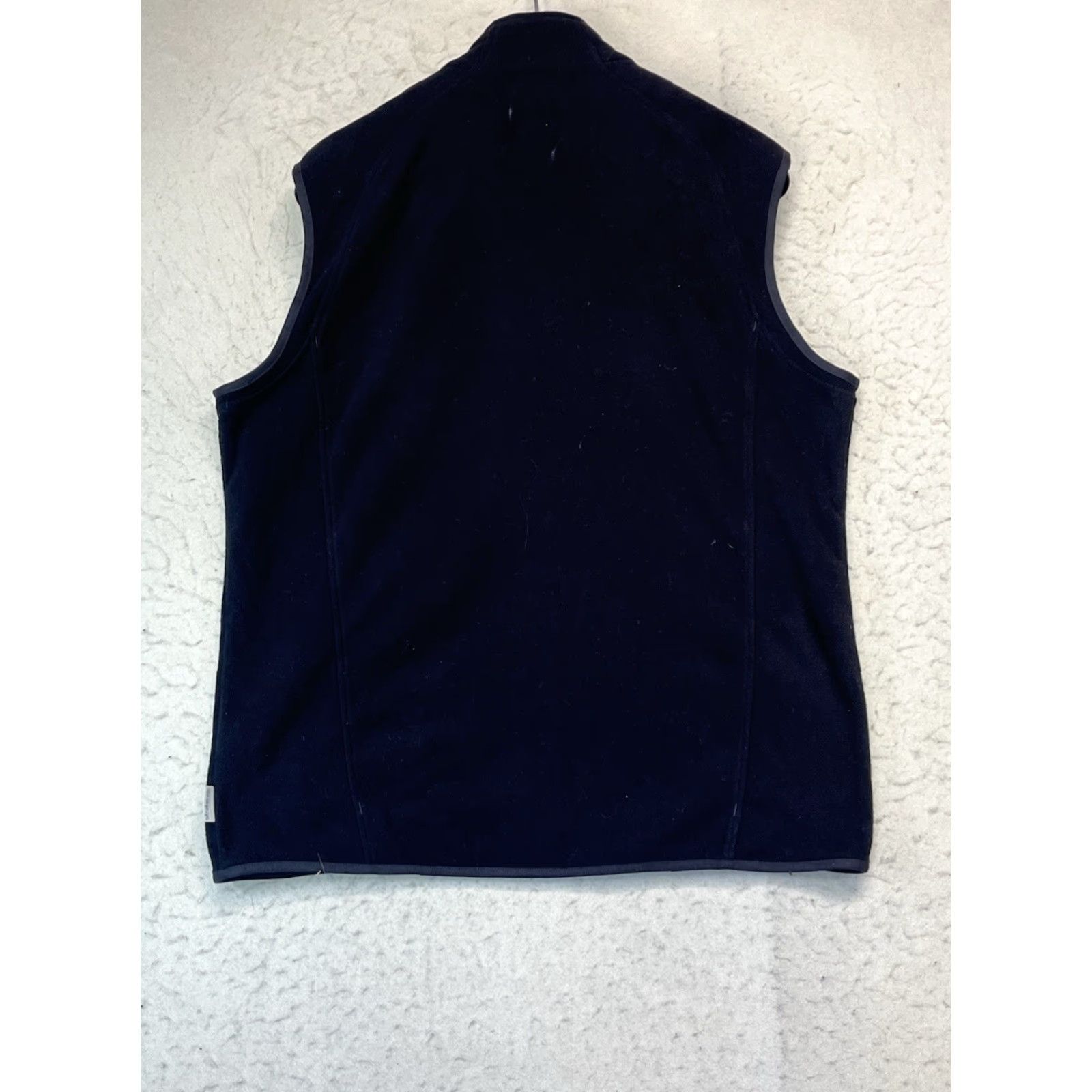 Vintage QUECHUA Fleece Vest Black Winter Full Zip Pockets Hiking Men Large Size US L / EU 52-54 / 3 - 2 Thumbnail