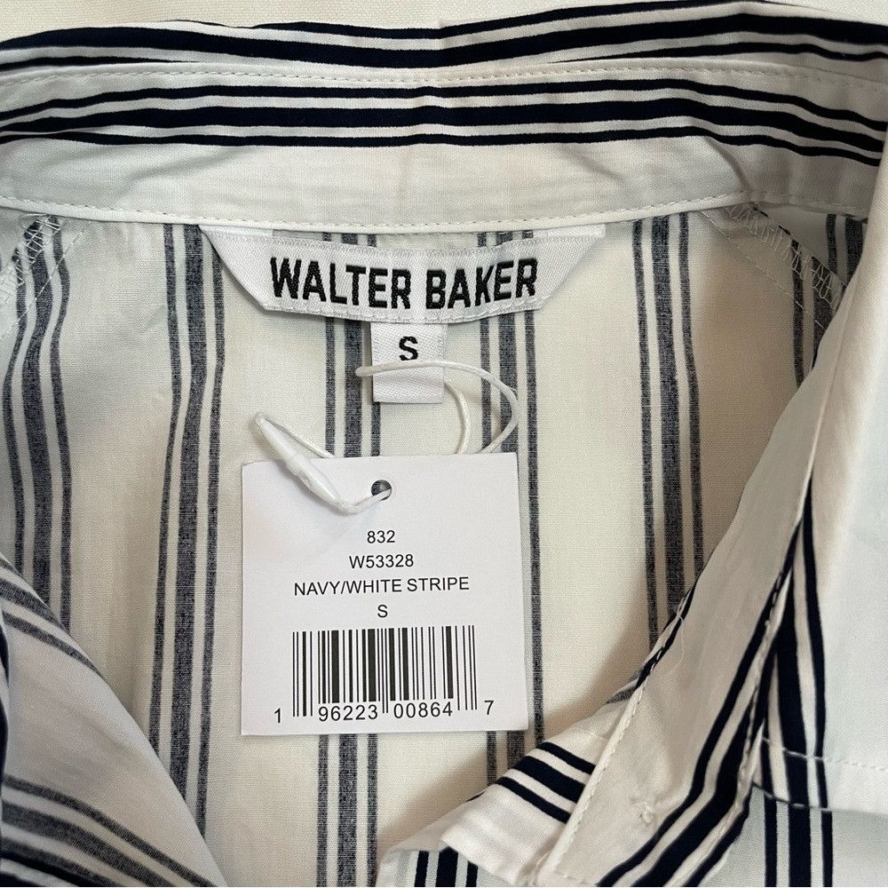 Other NWT New $158 Walter Baker Vivian Smocked-Back Striped Shirt Size S / US 4 / IT 40 - 8 Thumbnail