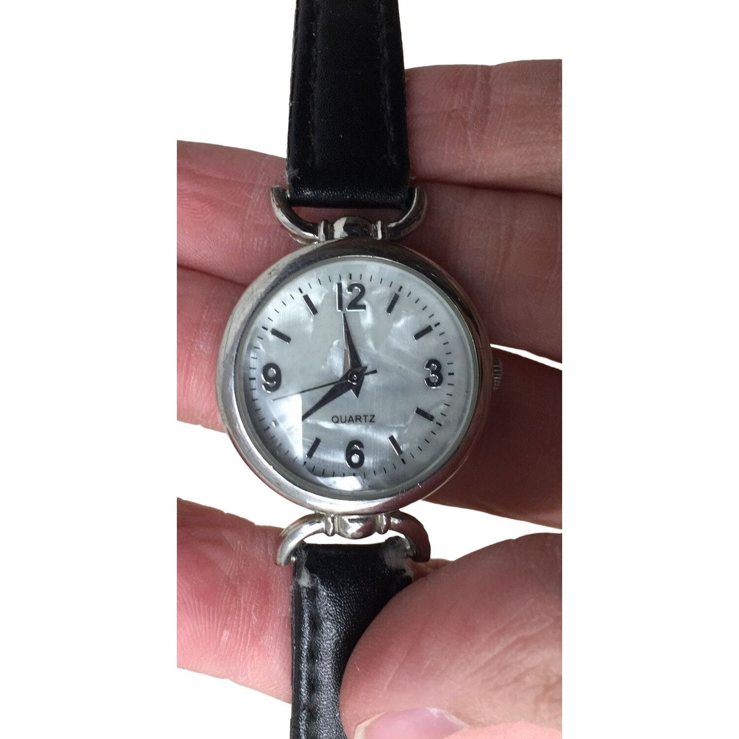 Other Women's Quartz Stainless Steel Wristwatch With Black Band Size ONE SIZE - 2 Thumbnail