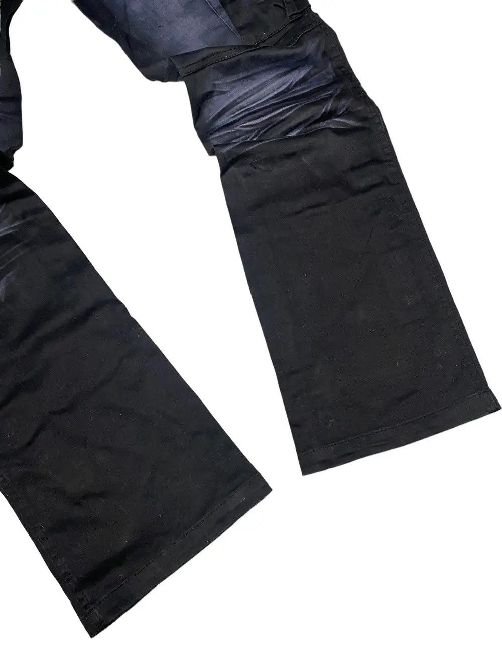 If Six Was Nine 2000's Lowbox Flared Dyed Cargo Pants Size US 30 / EU 46 - 9 Thumbnail
