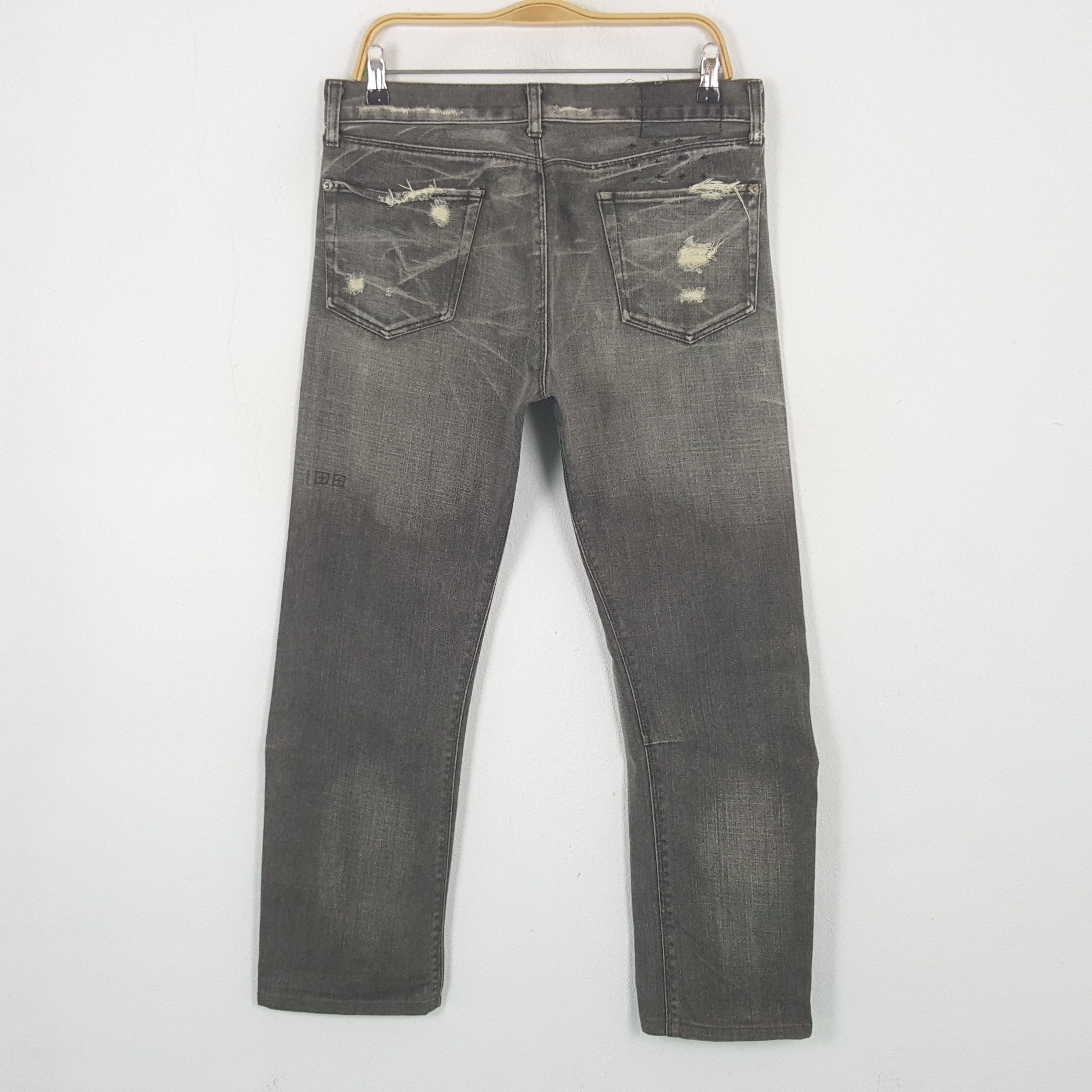 Japanese Brand Vintage Tsubi Rare Streetwear Black Jeans Size US 33 - 4 Thumbnail